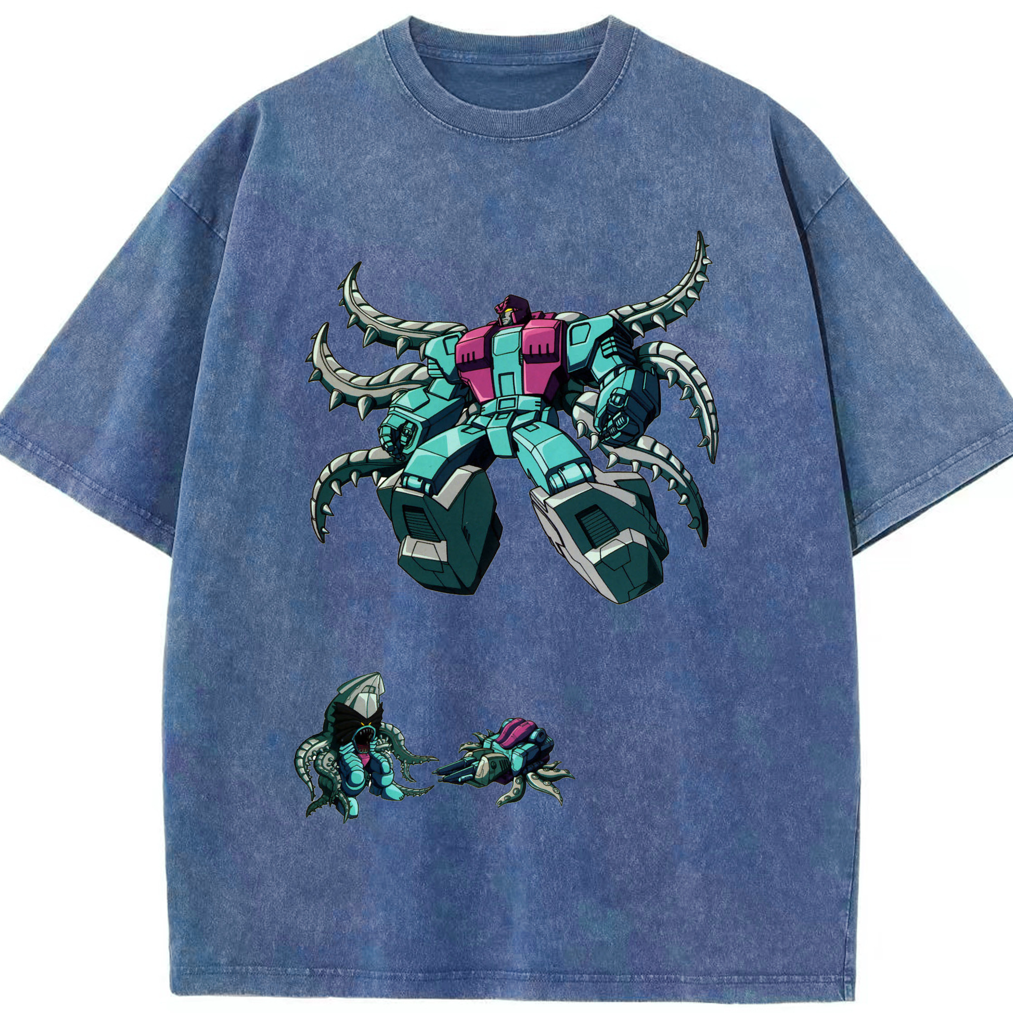 （画像用）  綿100% ヴィンテージ風 半袖Tシャツ（フロントプリント）