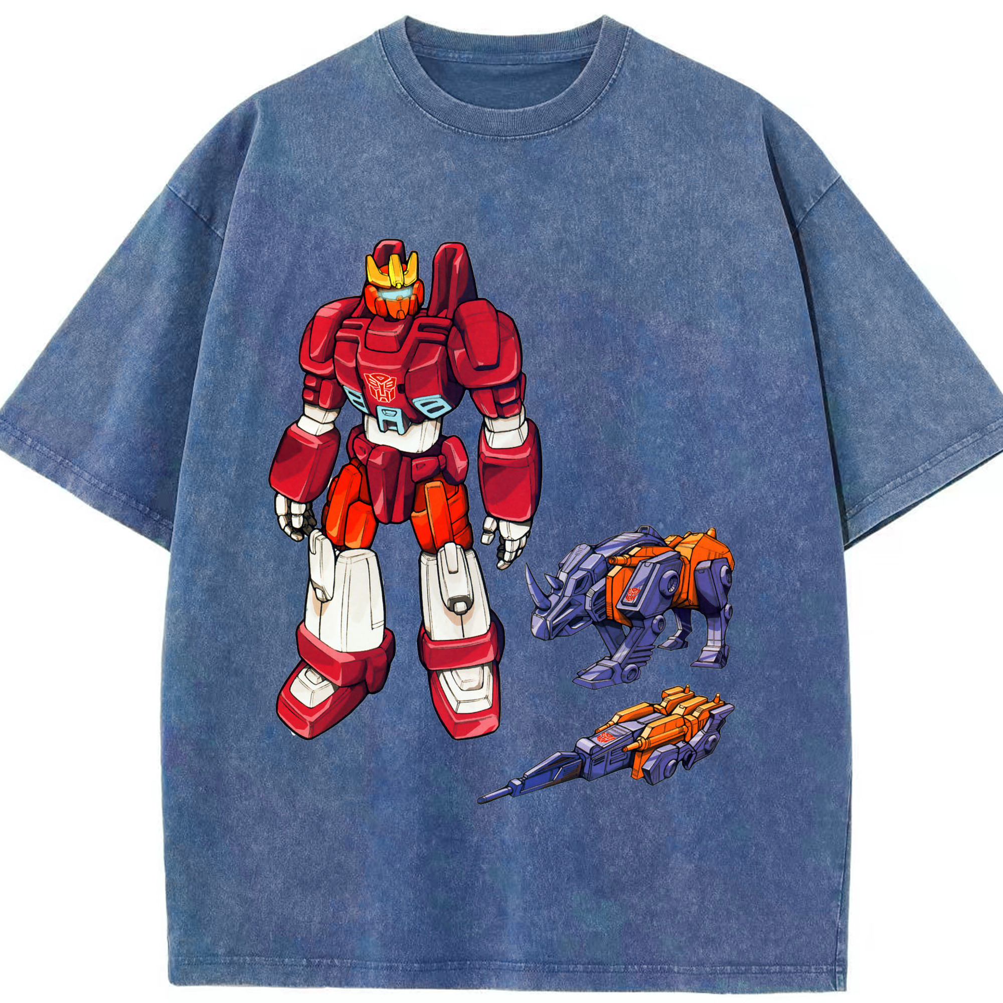 （画像用）  綿100% ヴィンテージ風 半袖Tシャツ（フロントプリント）