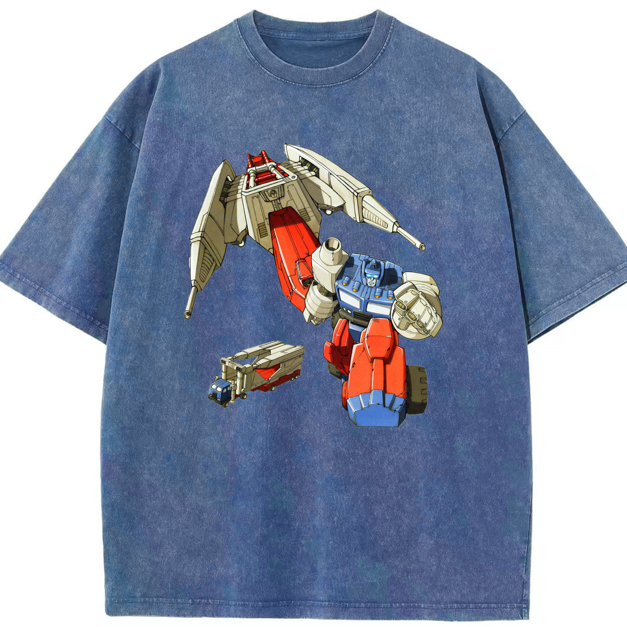 （画像用）  綿100% ヴィンテージ風 半袖Tシャツ（フロントプリント）