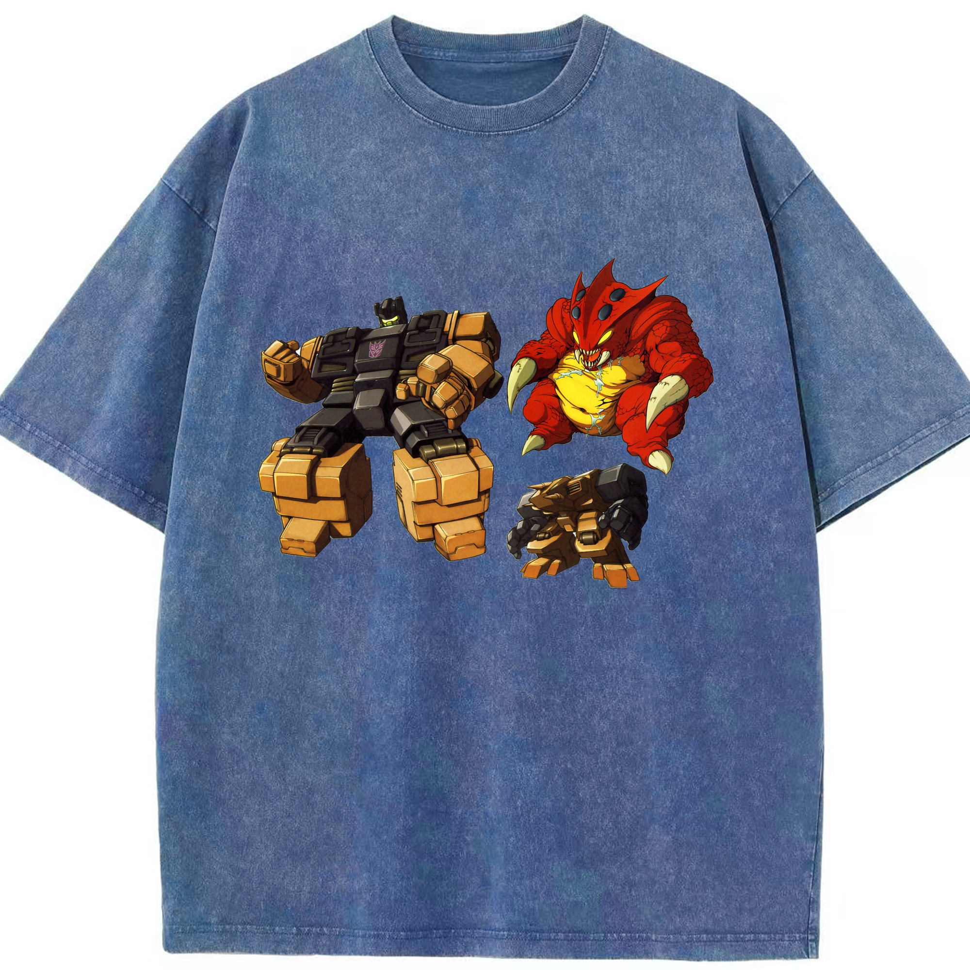 （画像用）  綿100% ヴィンテージ風 半袖Tシャツ（フロントプリント）