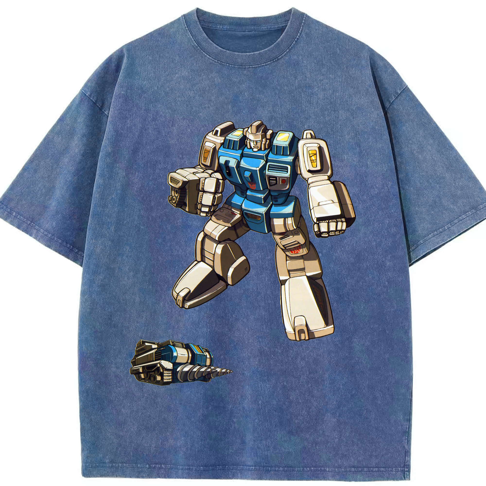 （画像用）  綿100% ヴィンテージ風 半袖Tシャツ（フロントプリント）