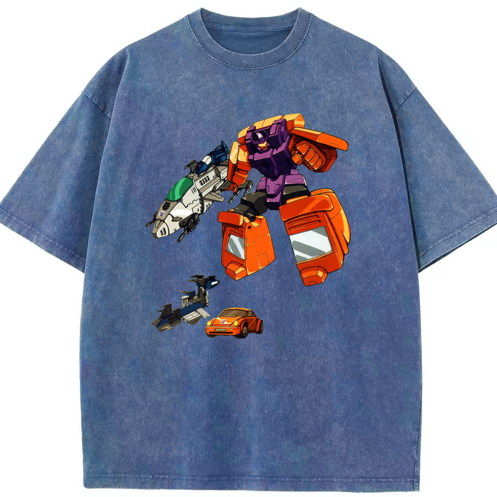 （画像用）  綿100% ヴィンテージ風 半袖Tシャツ（フロントプリント）