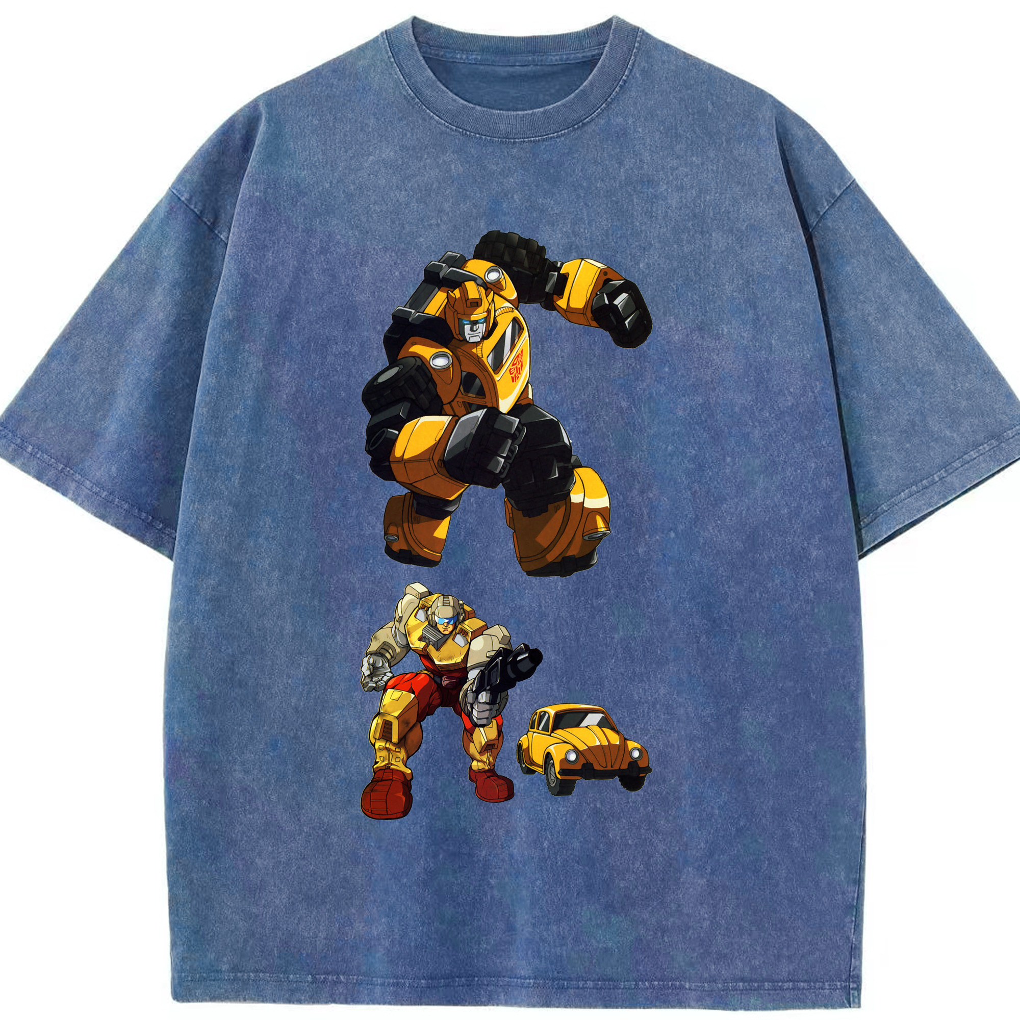 （画像用）  綿100% ヴィンテージ風 半袖Tシャツ（フロントプリント）