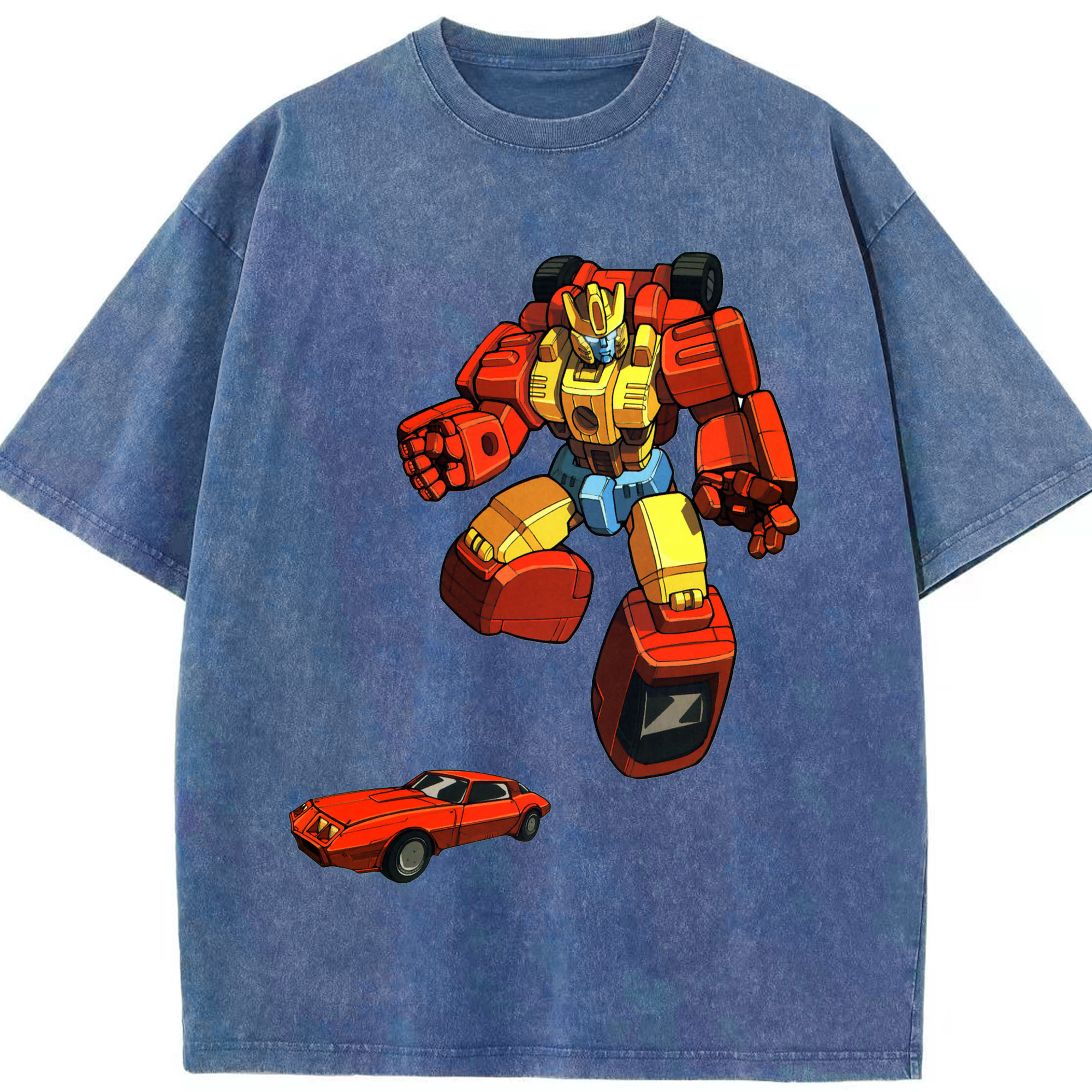 （画像用）  綿100% ヴィンテージ風 半袖Tシャツ（フロントプリント）