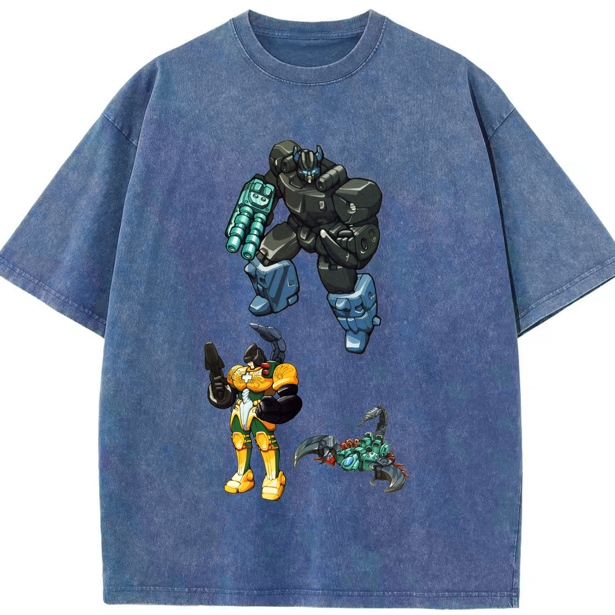 （画像用）  綿100% ヴィンテージ風 半袖Tシャツ（フロントプリント）
