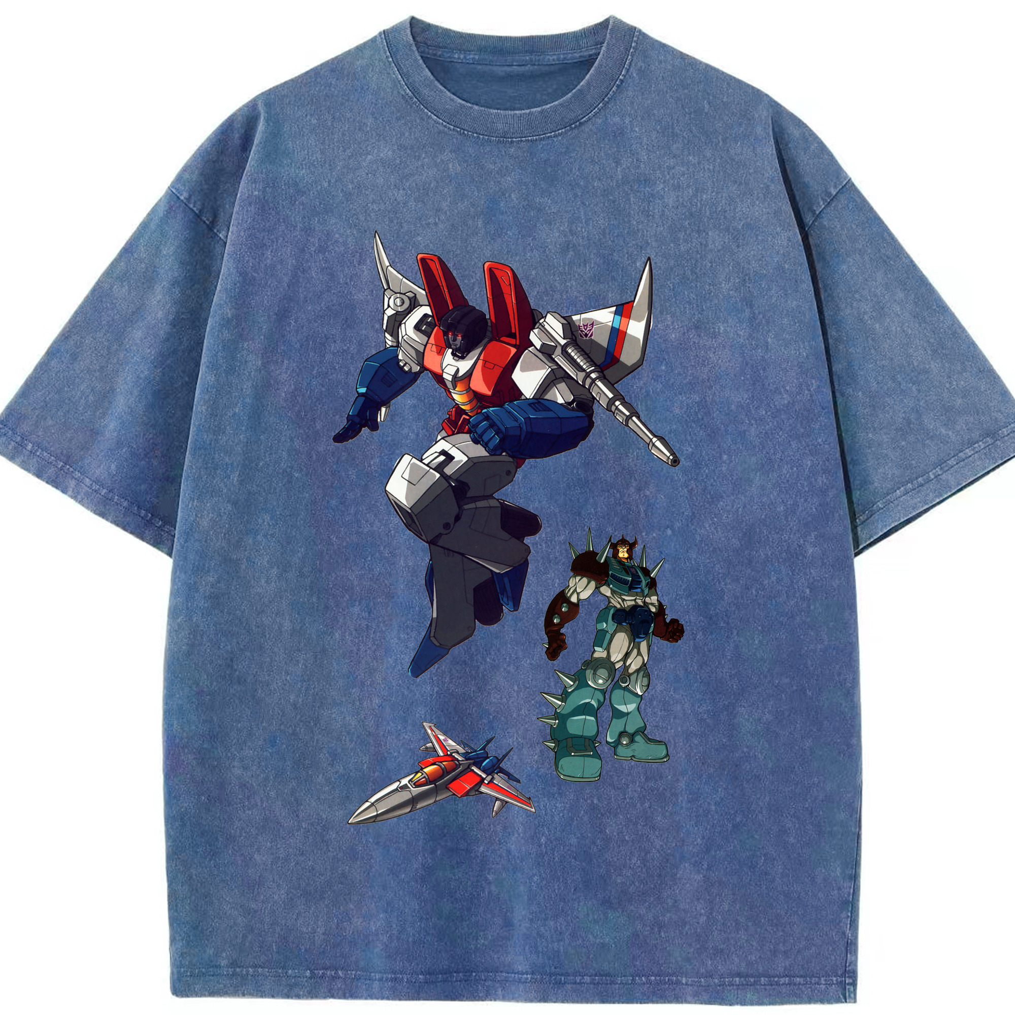 （画像用）  綿100% ヴィンテージ風 半袖Tシャツ（フロントプリント）