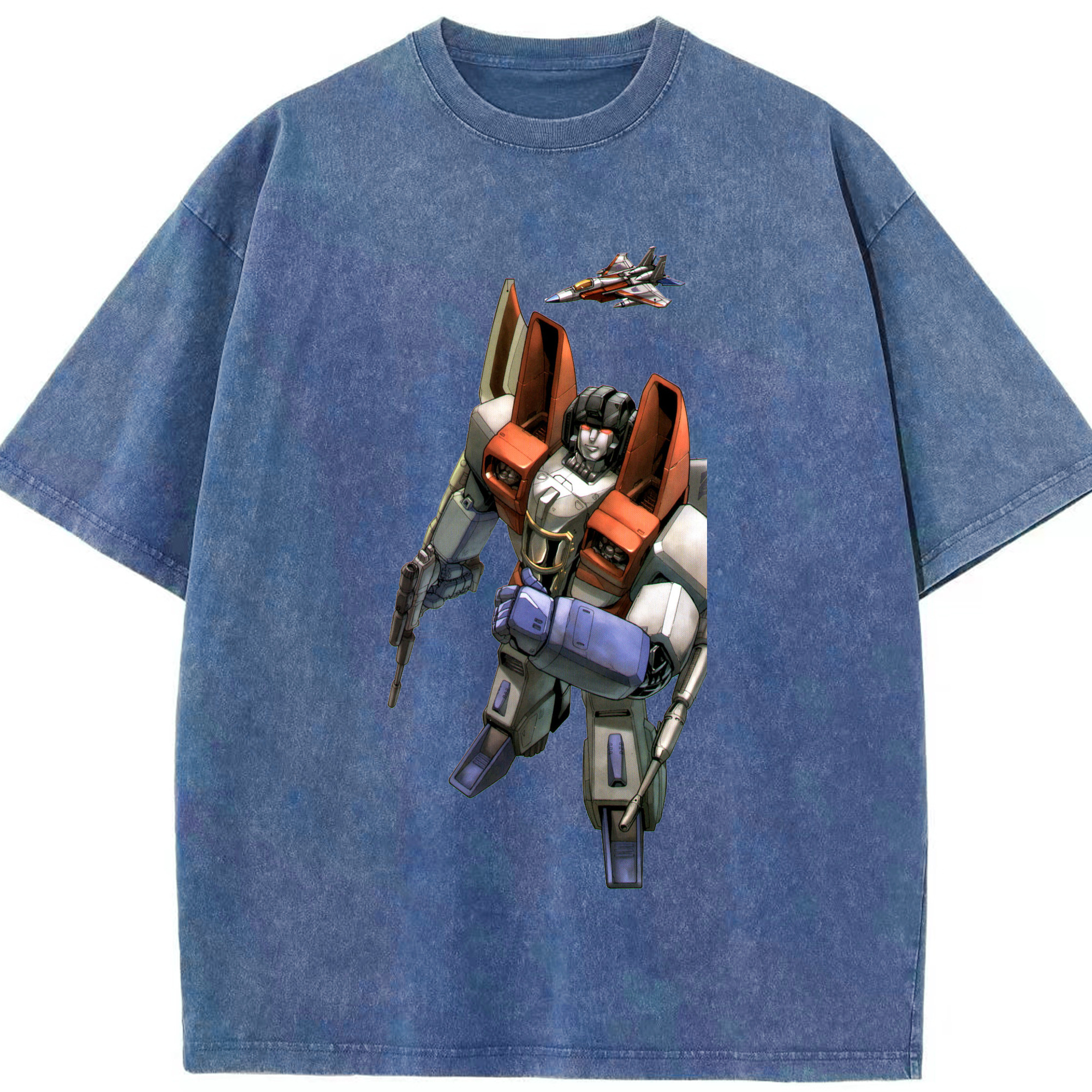 （画像用）  綿100% ヴィンテージ風 半袖Tシャツ（フロントプリント）