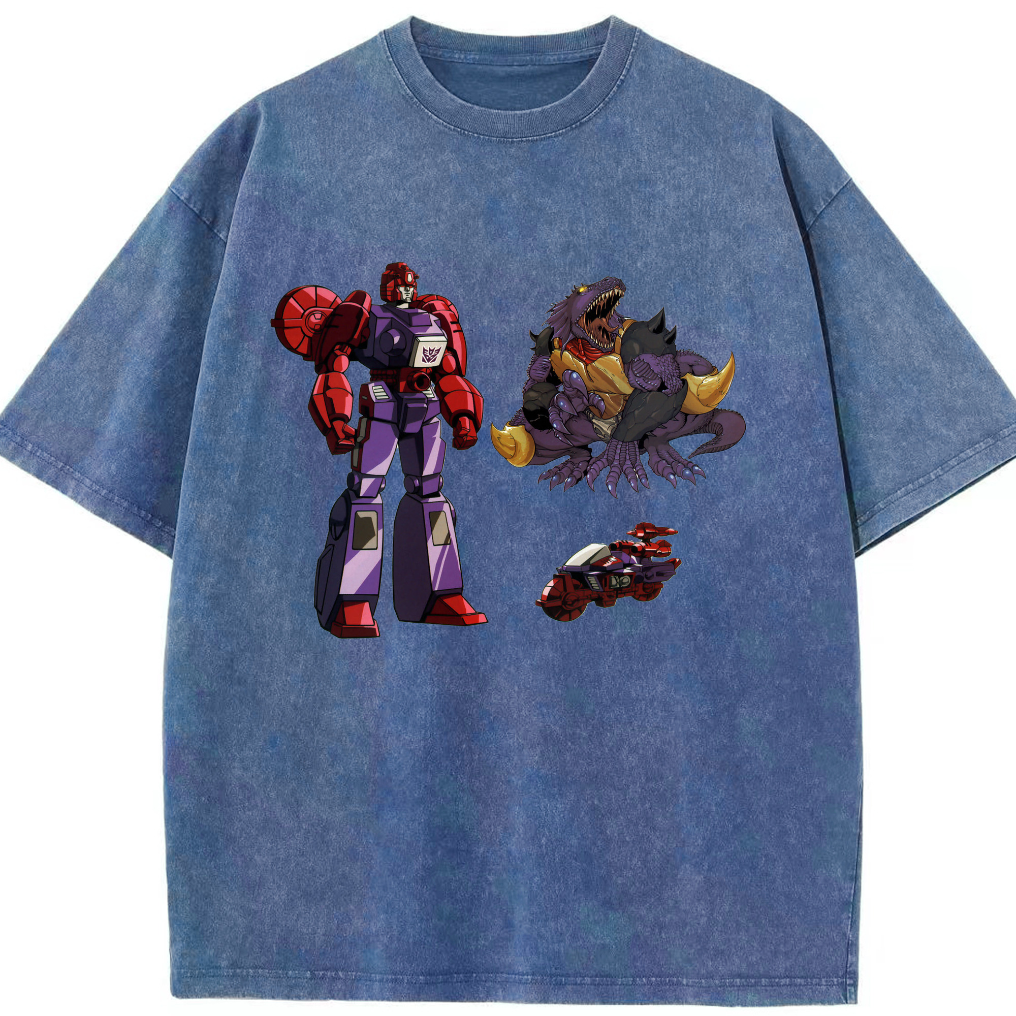 （画像用）  綿100% ヴィンテージ風 半袖Tシャツ（フロントプリント）