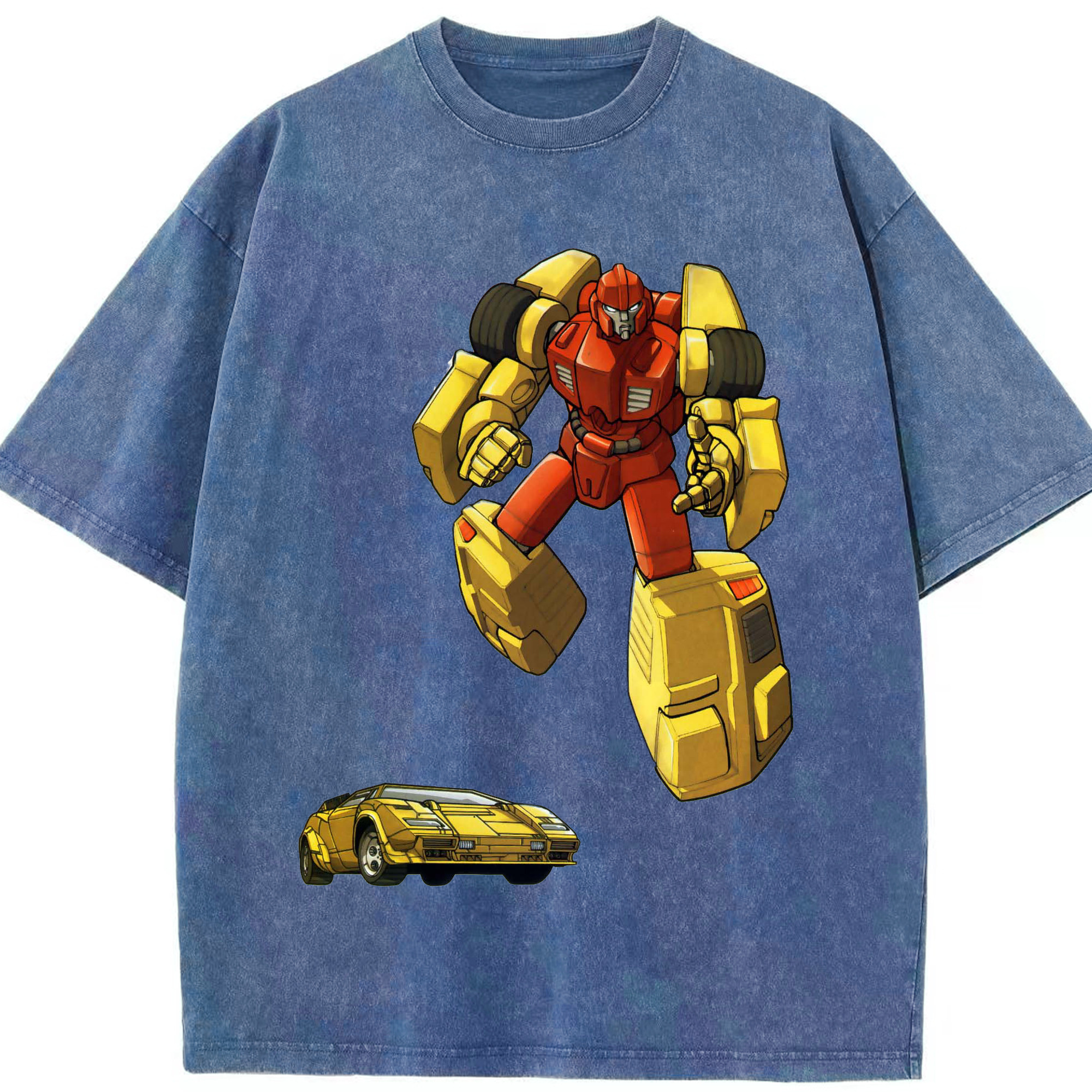 （画像用）  綿100% ヴィンテージ風 半袖Tシャツ（フロントプリント）
