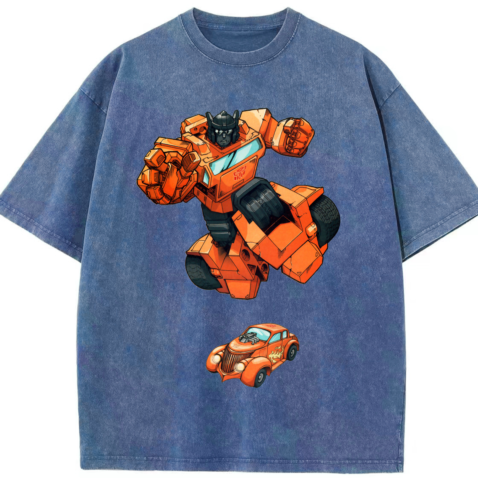 （画像用）  綿100% ヴィンテージ風 半袖Tシャツ（フロントプリント）