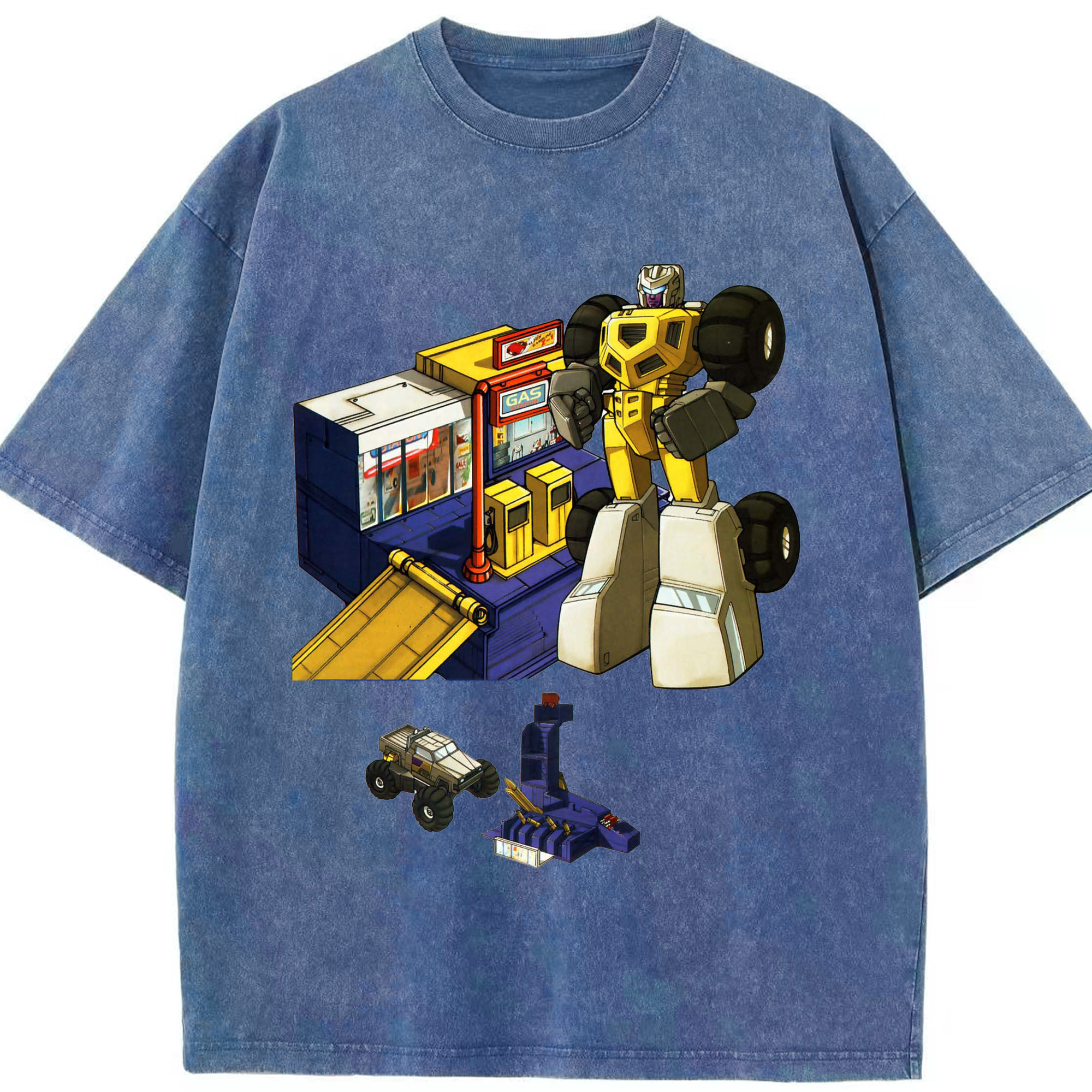 （画像用）  綿100% ヴィンテージ風 半袖Tシャツ（フロントプリント）