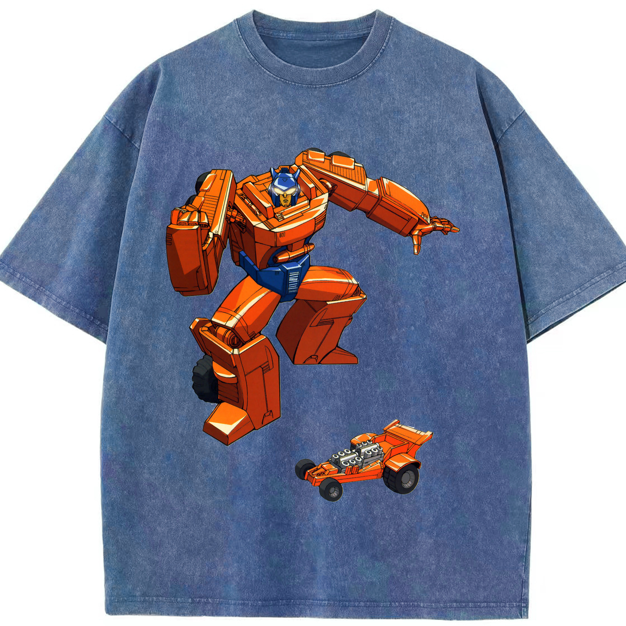 （画像用）  綿100% ヴィンテージ風 半袖Tシャツ（フロントプリント）