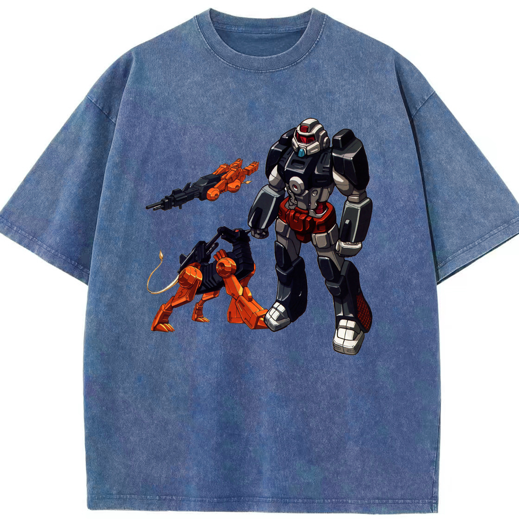（画像用）  綿100% ヴィンテージ風 半袖Tシャツ（フロントプリント）