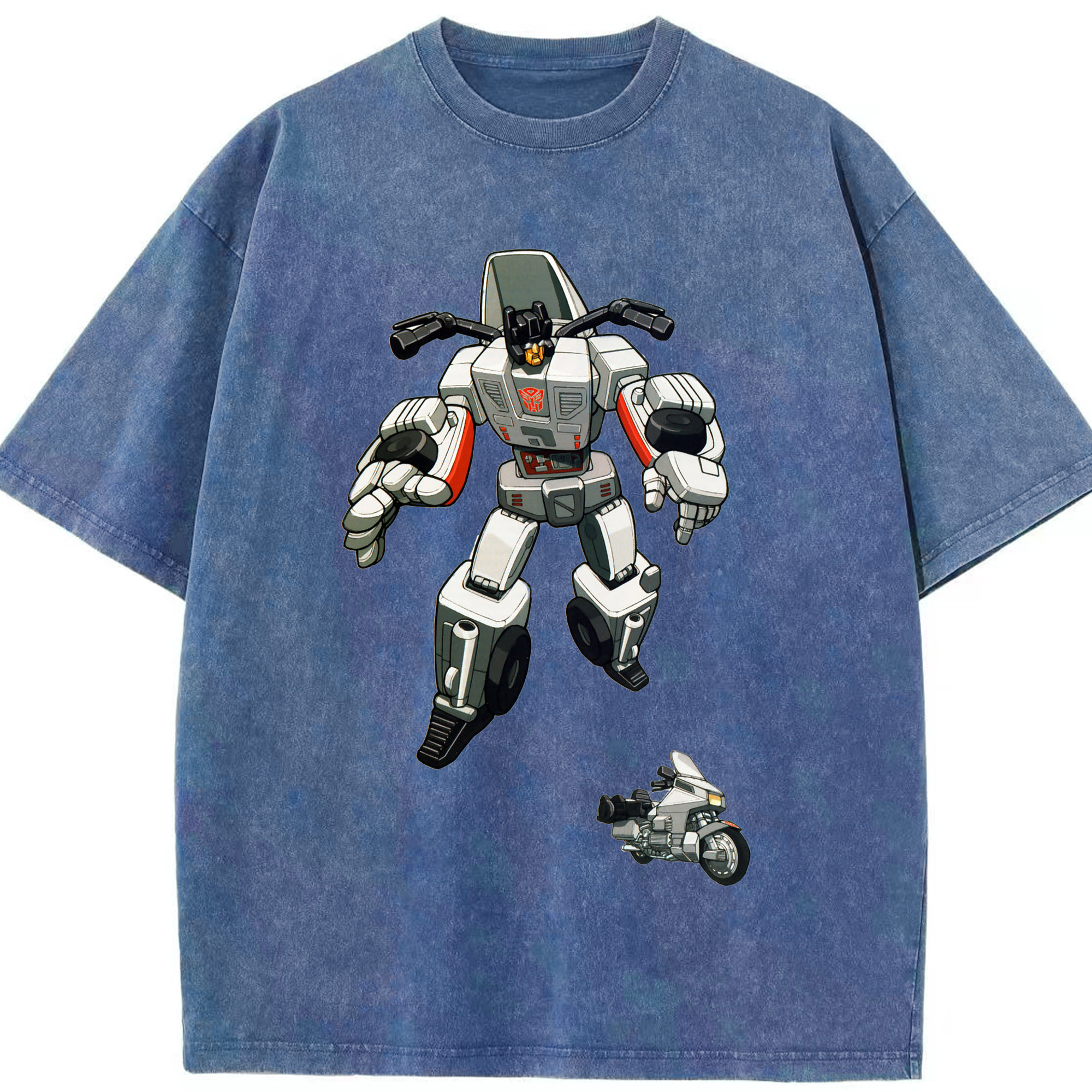 （画像用）  綿100% ヴィンテージ風 半袖Tシャツ（フロントプリント）