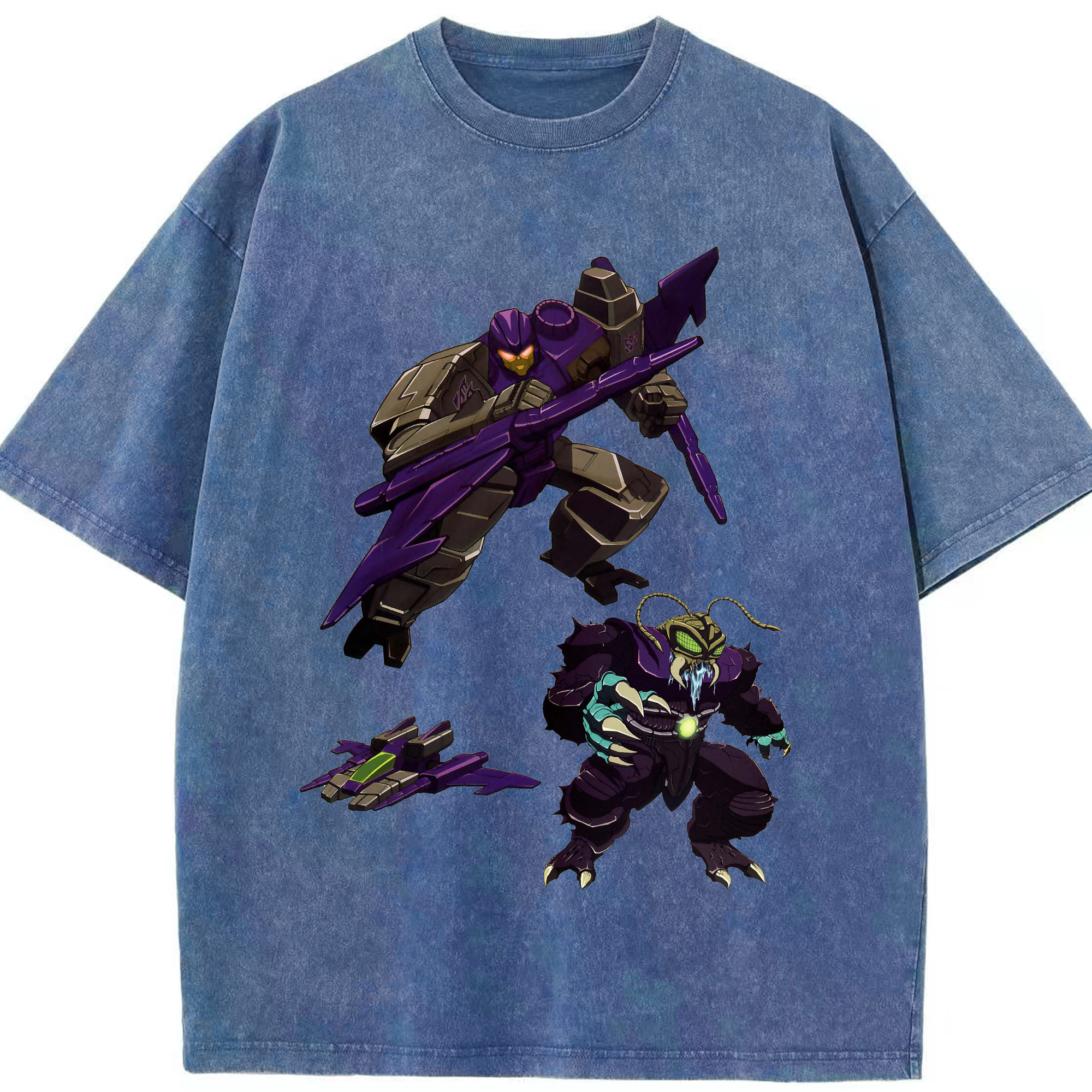 （画像用）  綿100% ヴィンテージ風 半袖Tシャツ（フロントプリント）