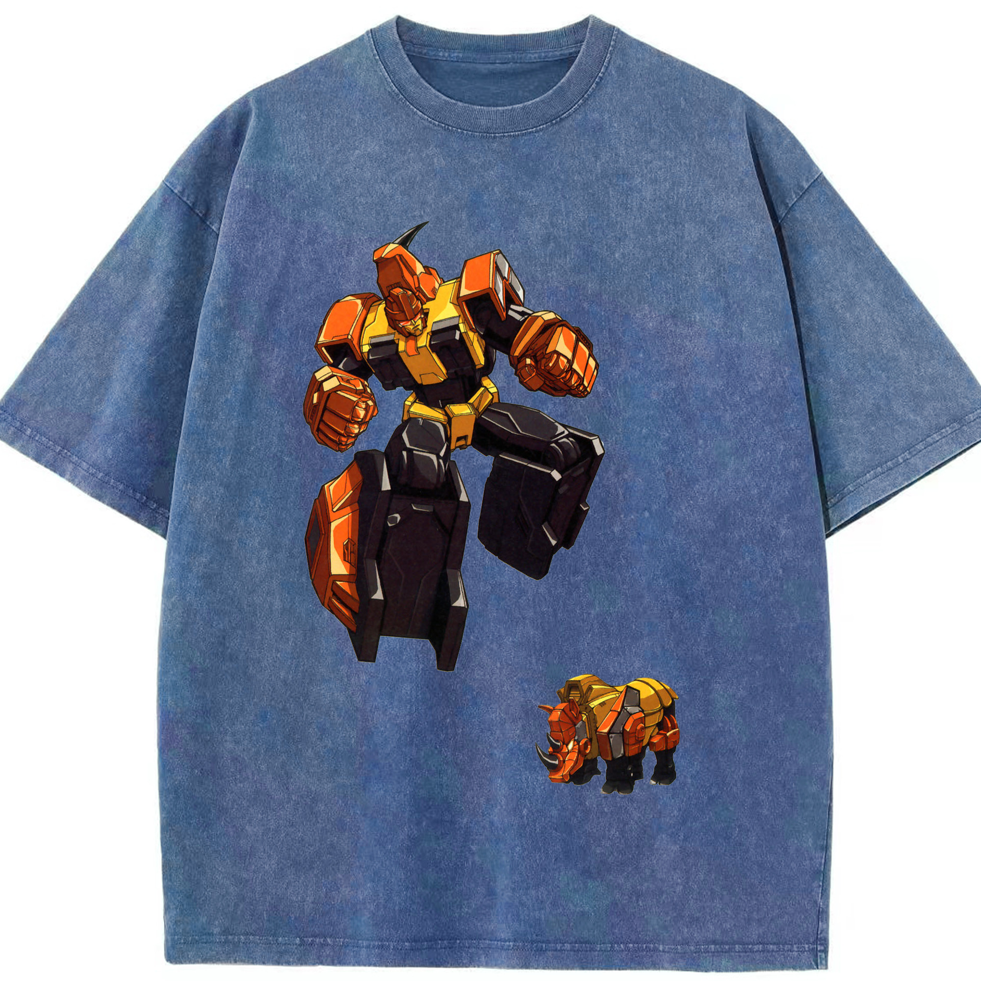 （画像用）  綿100% ヴィンテージ風 半袖Tシャツ（フロントプリント）