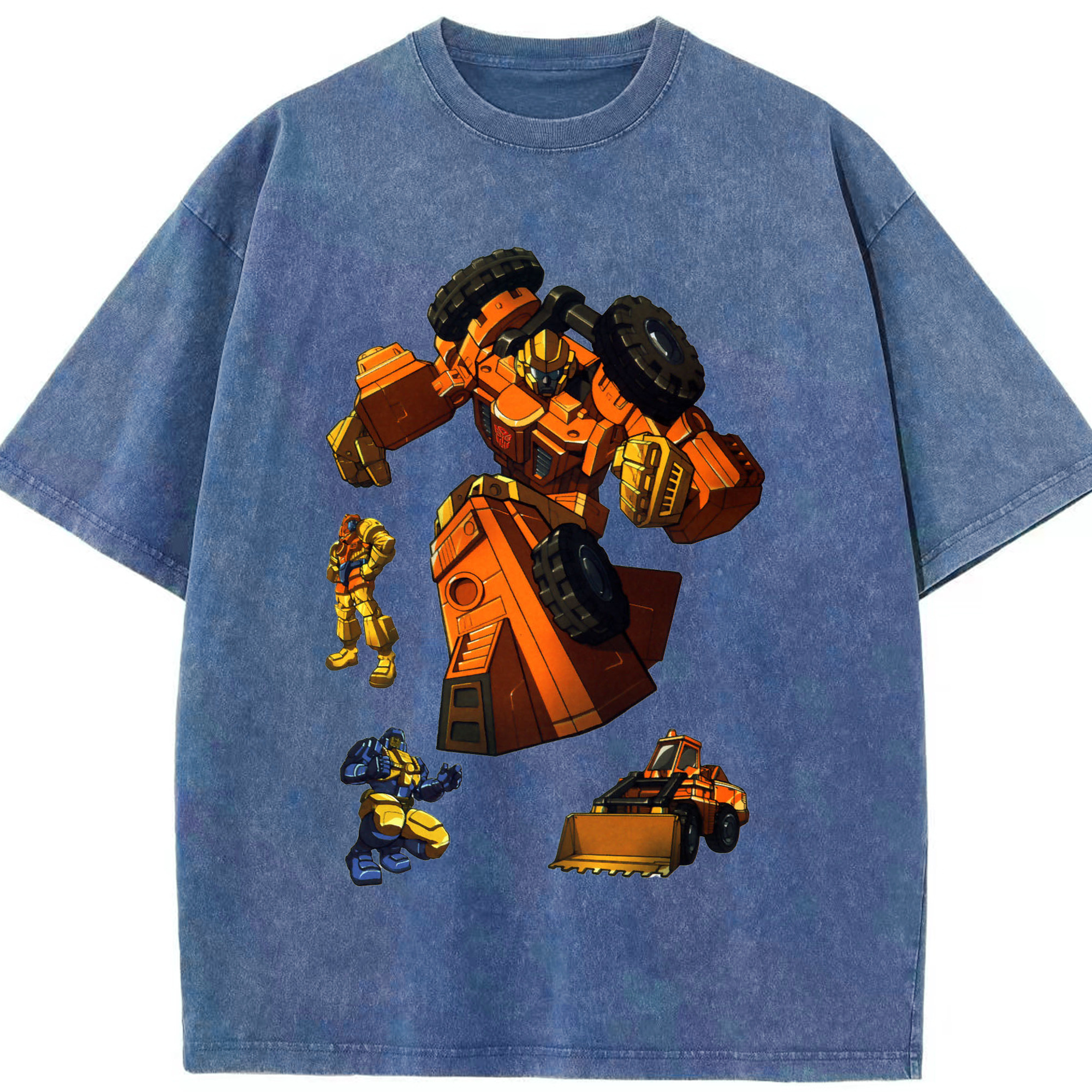 （画像用）  綿100% ヴィンテージ風 半袖Tシャツ（フロントプリント）