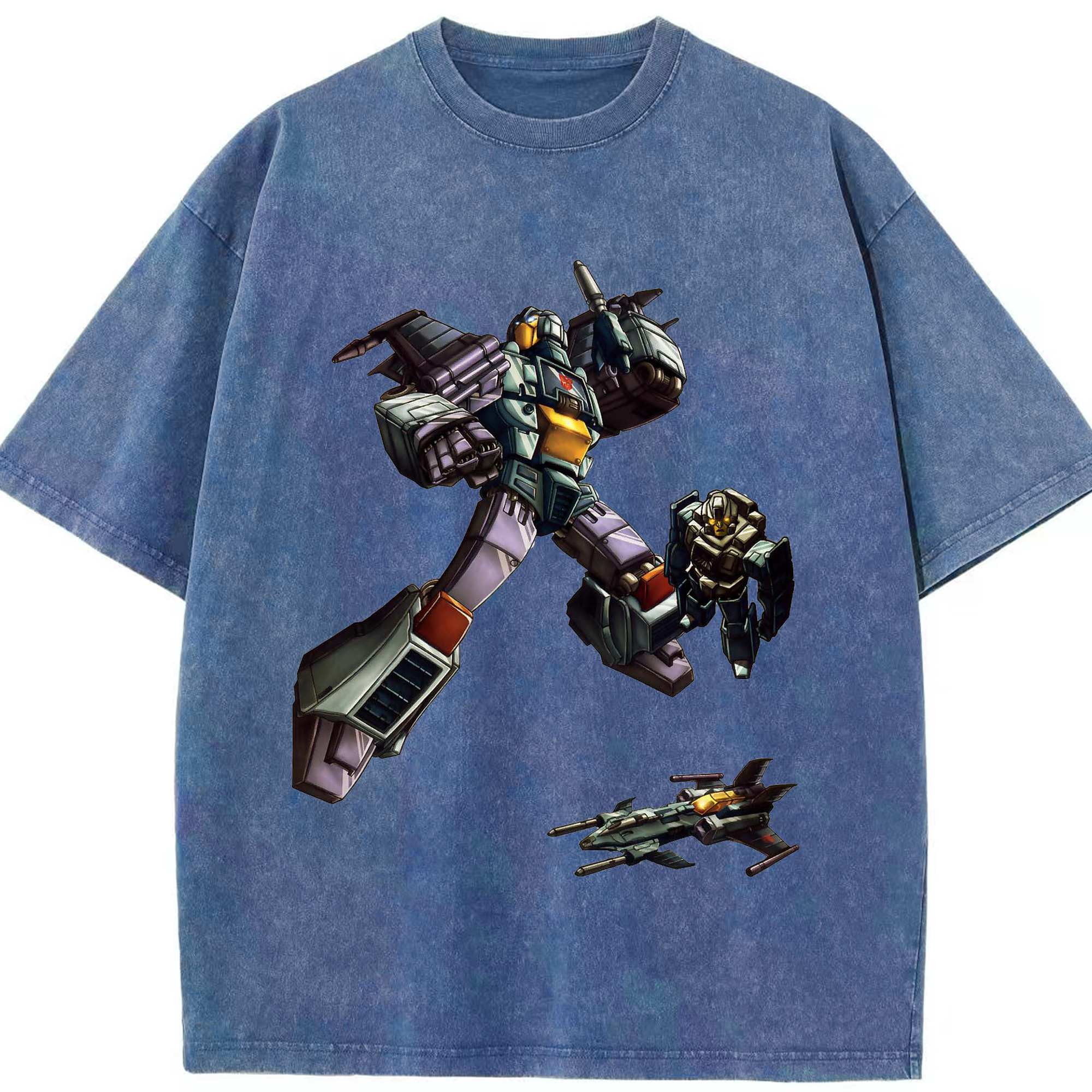 （画像用）  綿100% ヴィンテージ風 半袖Tシャツ（フロントプリント）