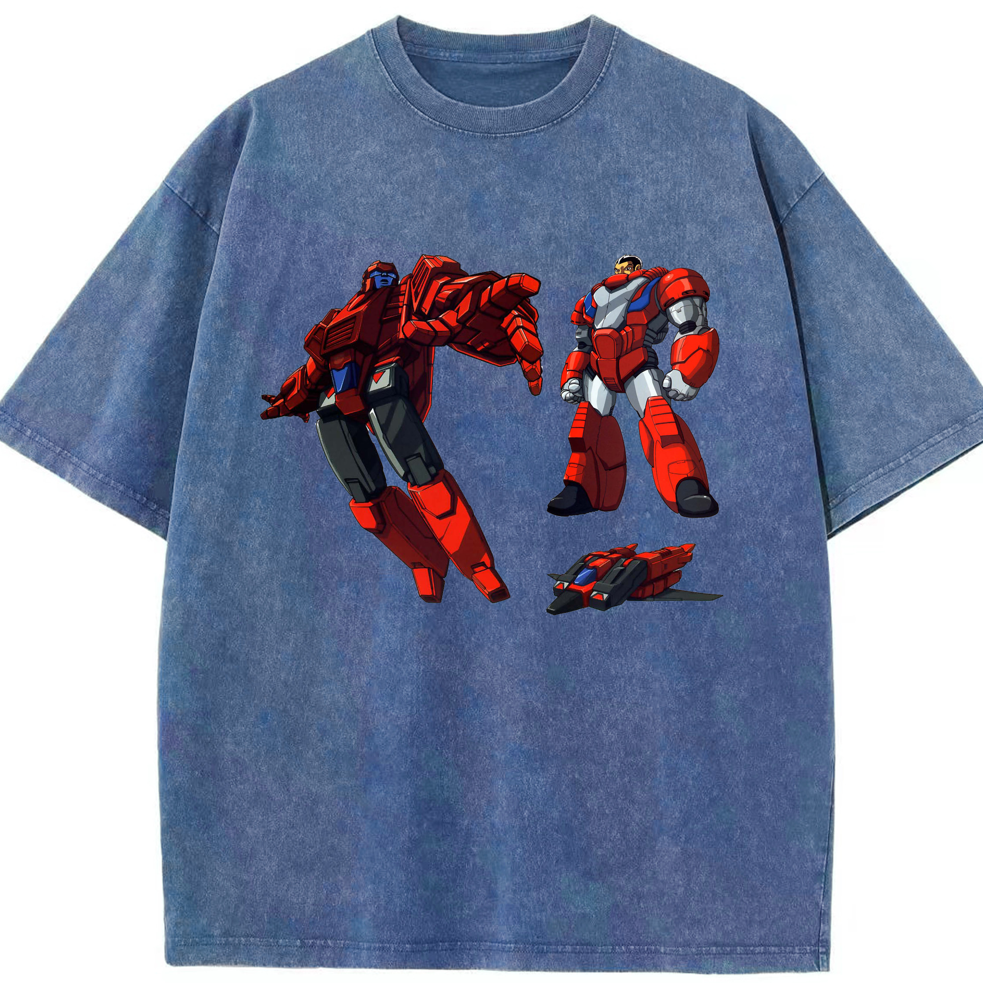 （画像用）  綿100% ヴィンテージ風 半袖Tシャツ（フロントプリント）
