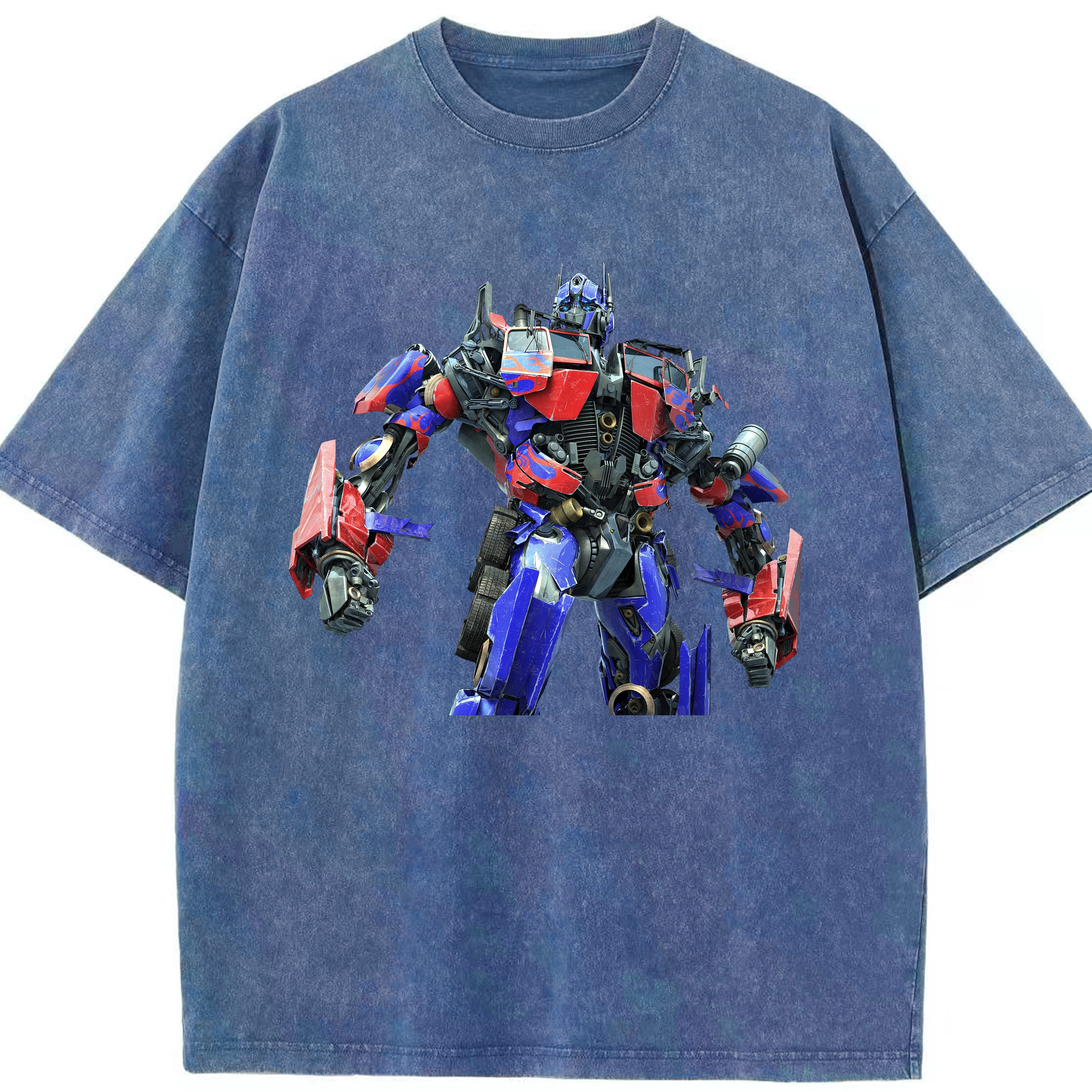 （画像用）  綿100% ヴィンテージ風 半袖Tシャツ（フロントプリント）