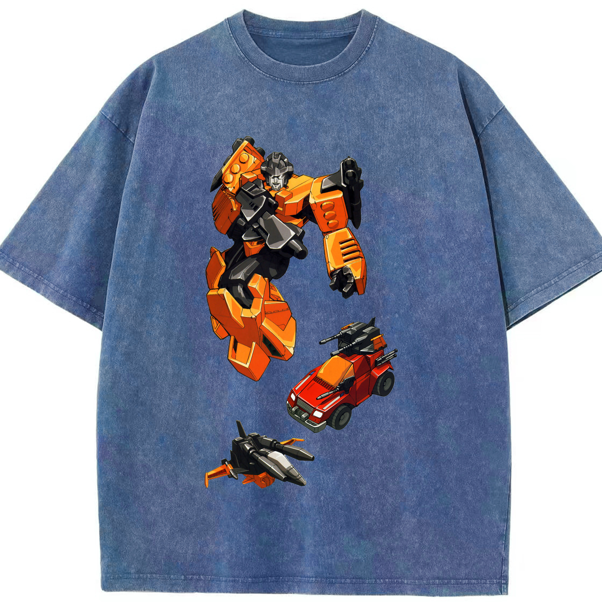 （画像用）  綿100% ヴィンテージ風 半袖Tシャツ（フロントプリント）