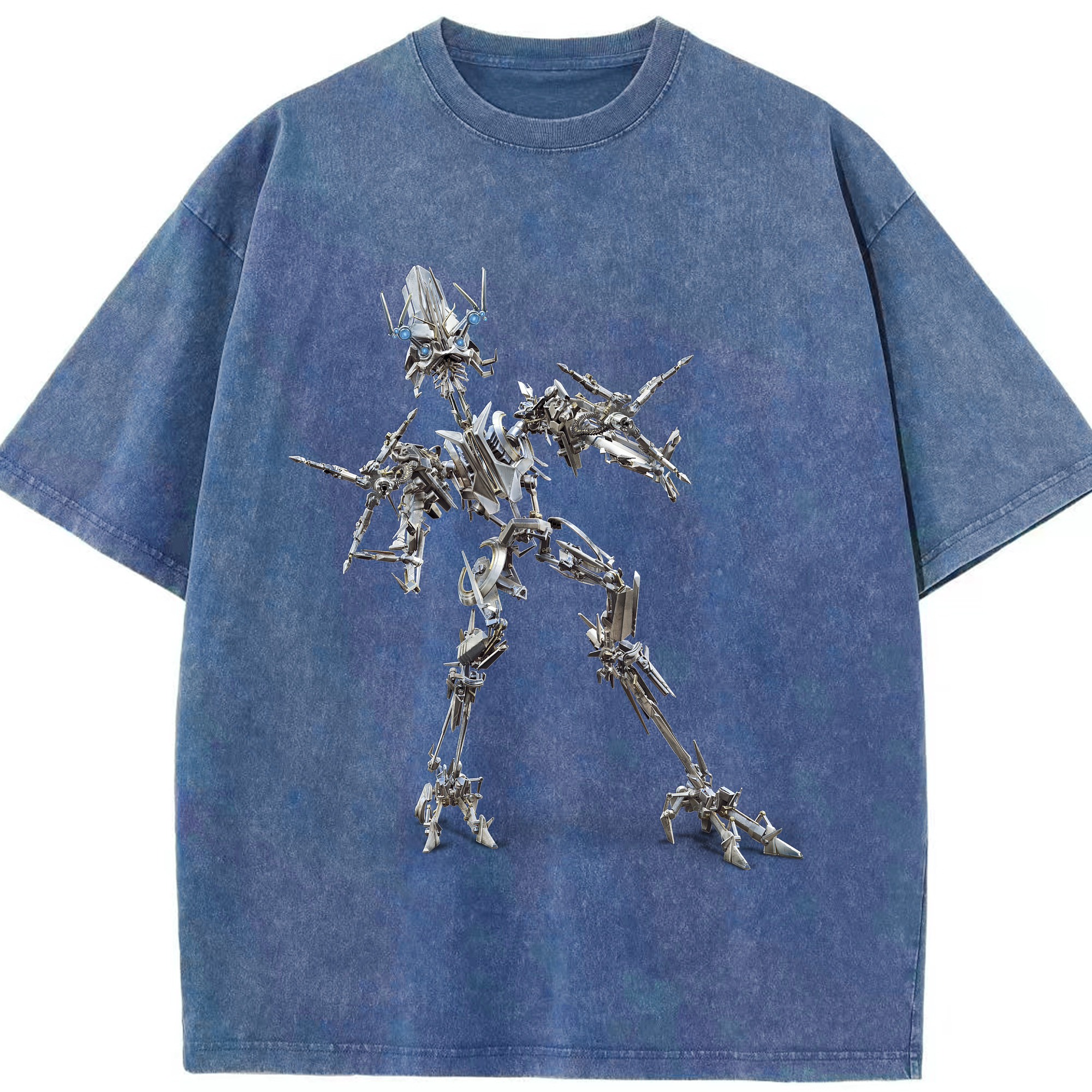 （画像用）  綿100% ヴィンテージ風 半袖Tシャツ（フロントプリント）