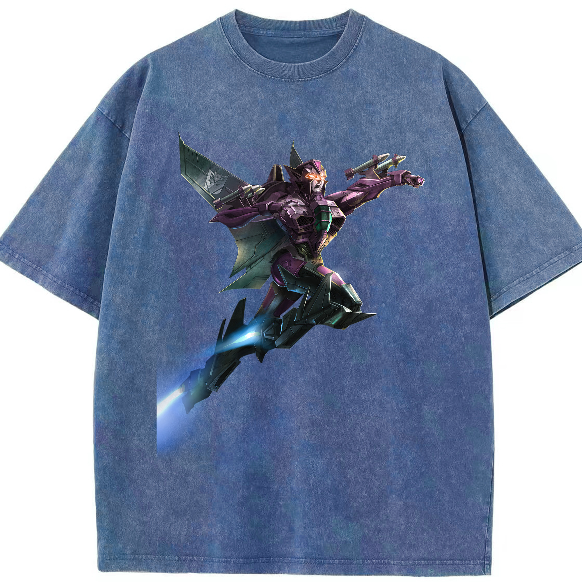 （画像用）  綿100% ヴィンテージ風 半袖Tシャツ（フロントプリント）