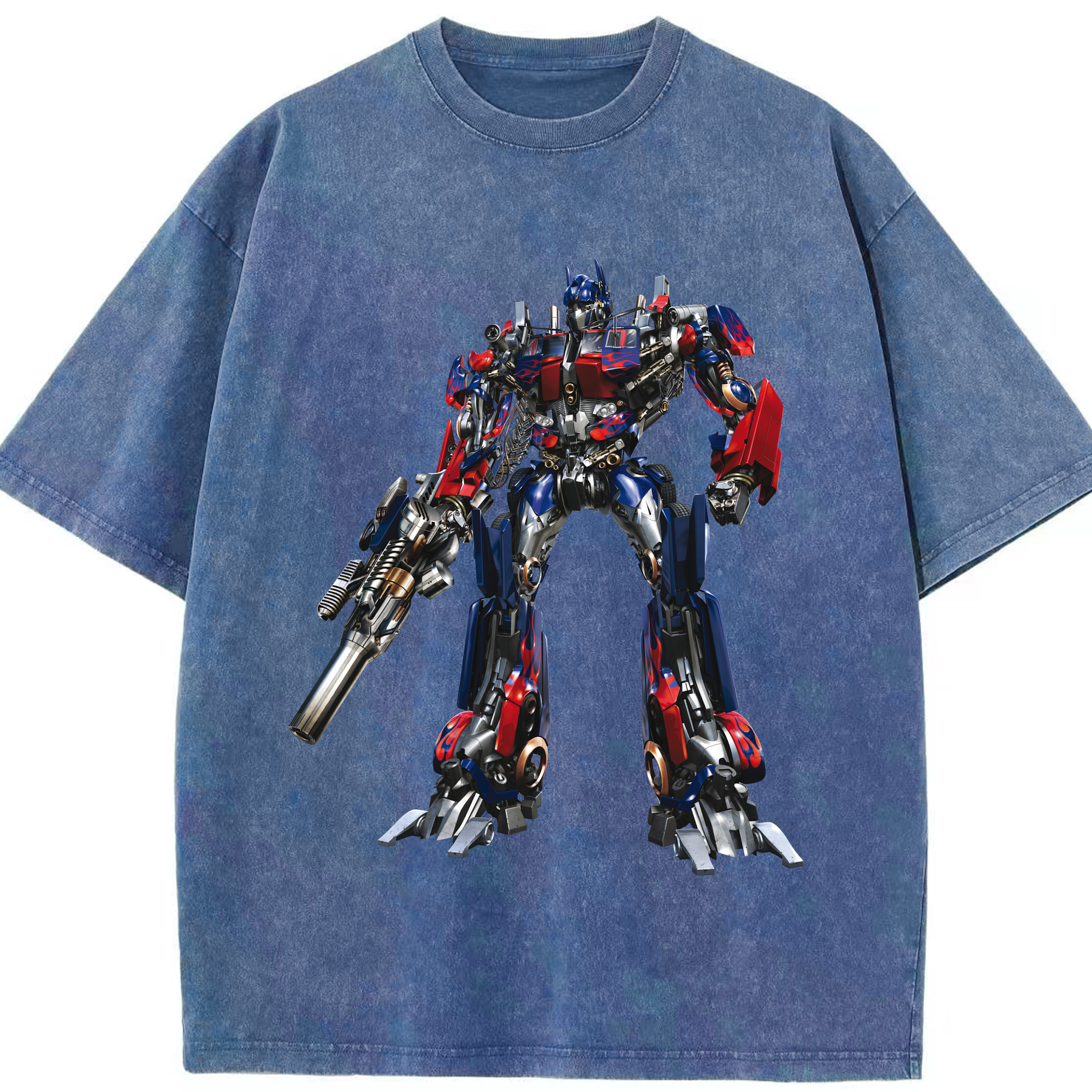 （画像用）  綿100% ヴィンテージ風 半袖Tシャツ（フロントプリント）