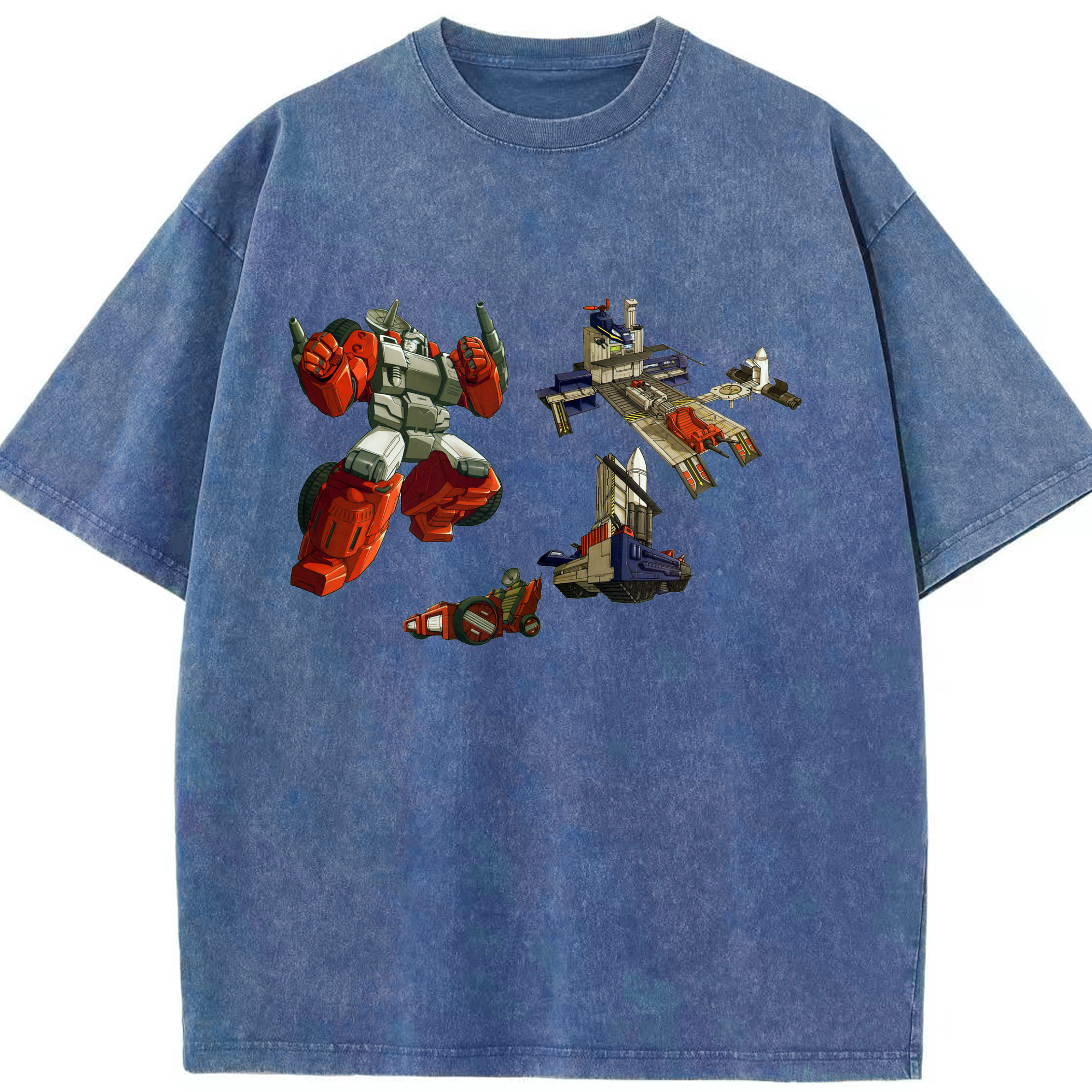 （画像用）  綿100% ヴィンテージ風 半袖Tシャツ（フロントプリント）