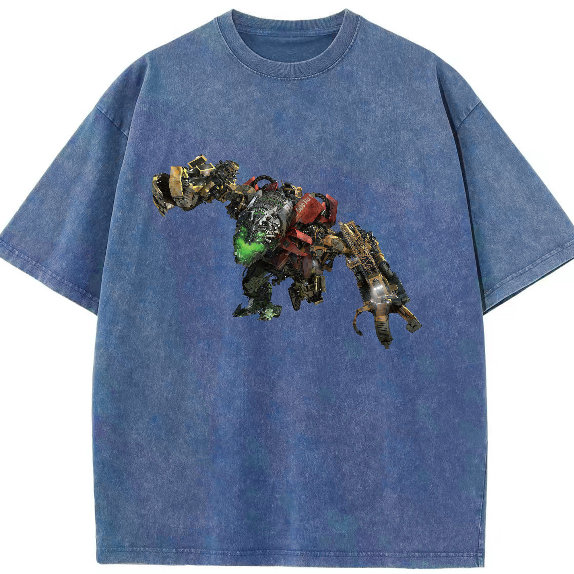 （画像用）  綿100% ヴィンテージ風 半袖Tシャツ（フロントプリント）