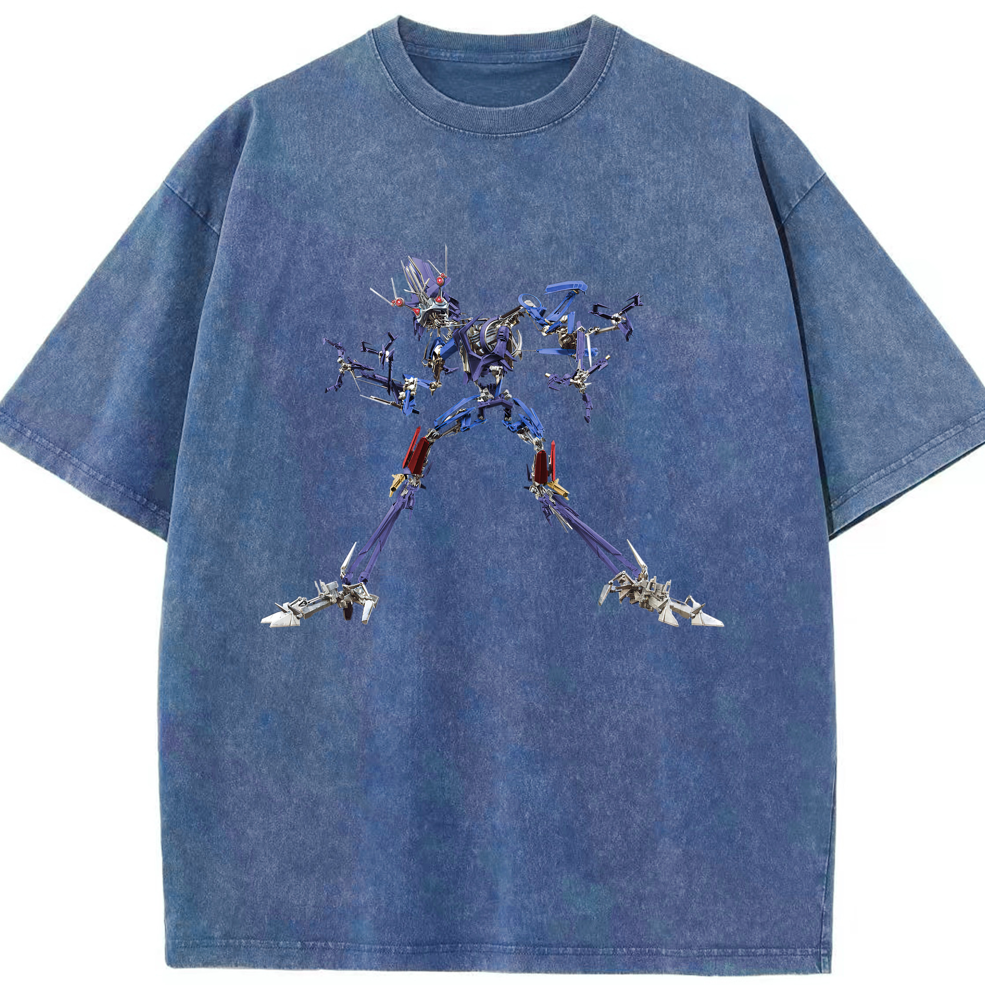 （画像用）  綿100% ヴィンテージ風 半袖Tシャツ（フロントプリント）