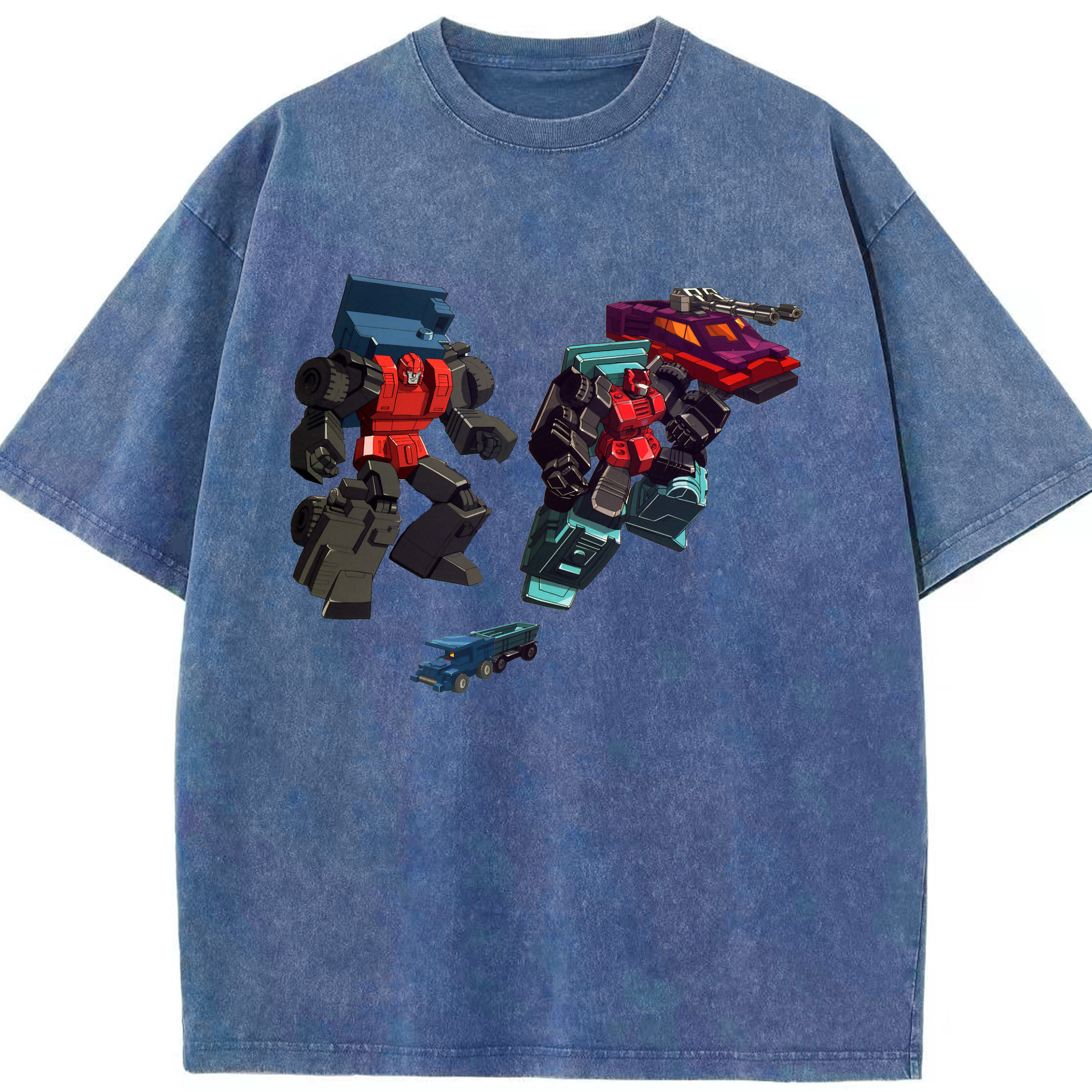 （画像用）  綿100% ヴィンテージ風 半袖Tシャツ（フロントプリント）