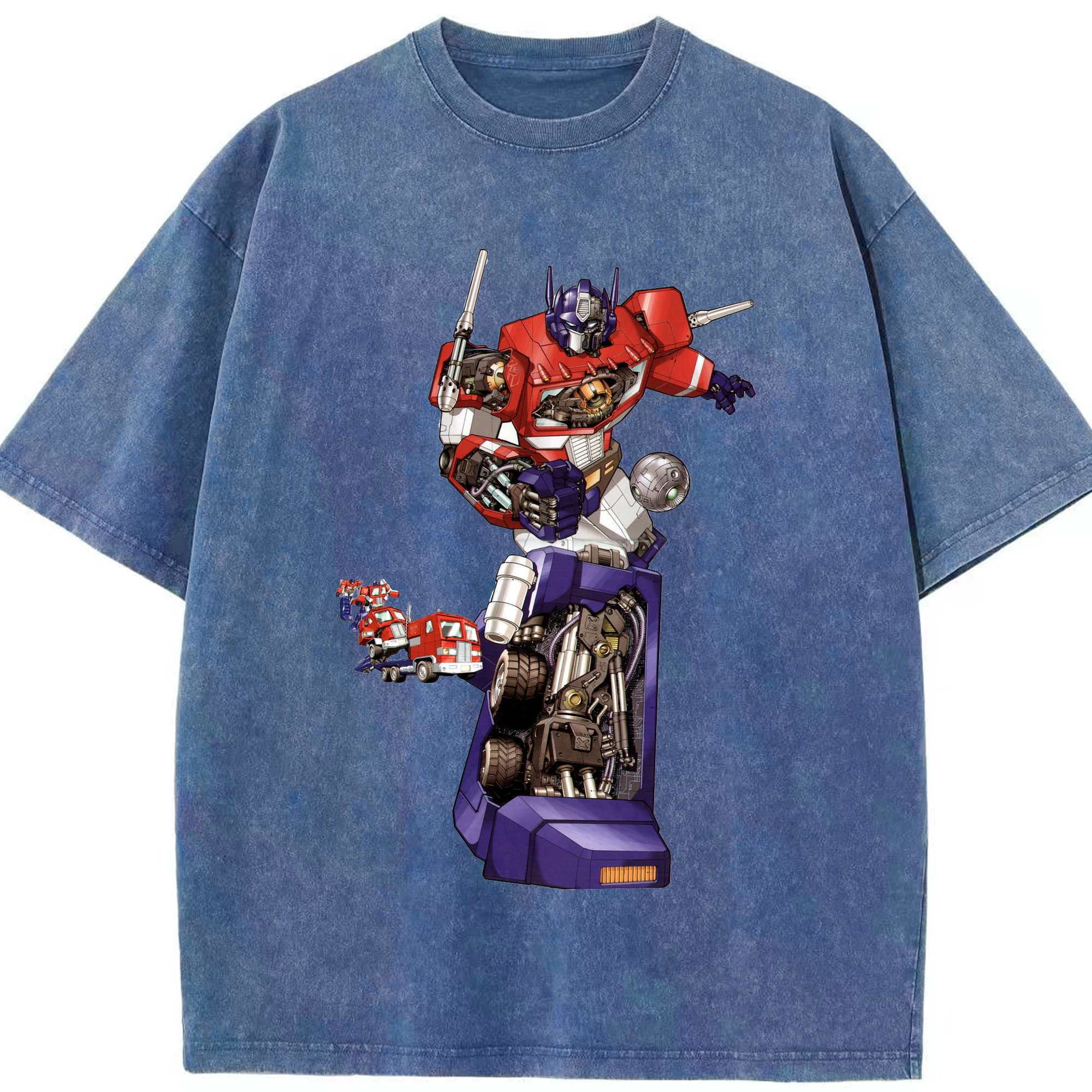 （画像用）  綿100% ヴィンテージ風 半袖Tシャツ（フロントプリント）
