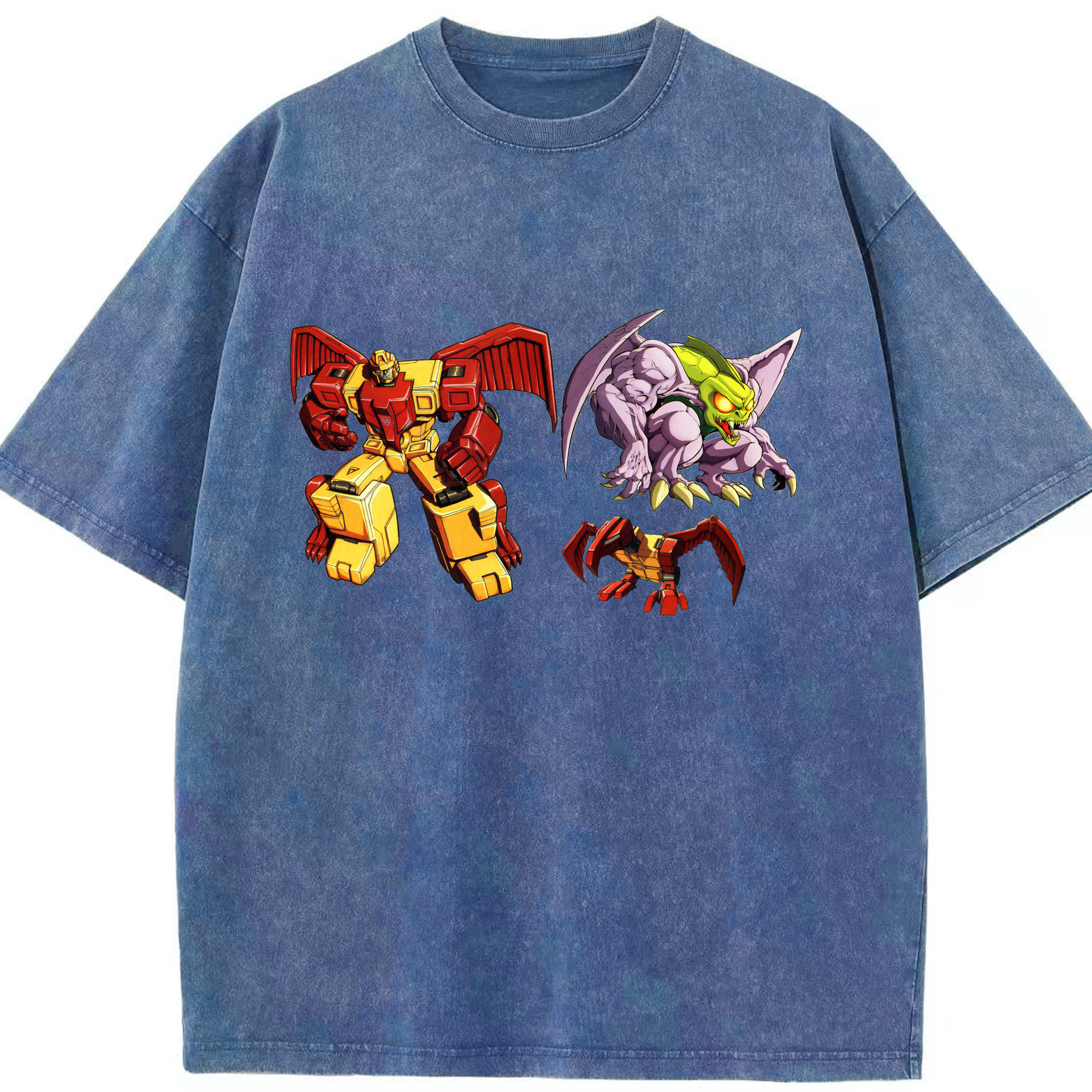 （画像用）  綿100% ヴィンテージ風 半袖Tシャツ（フロントプリント）