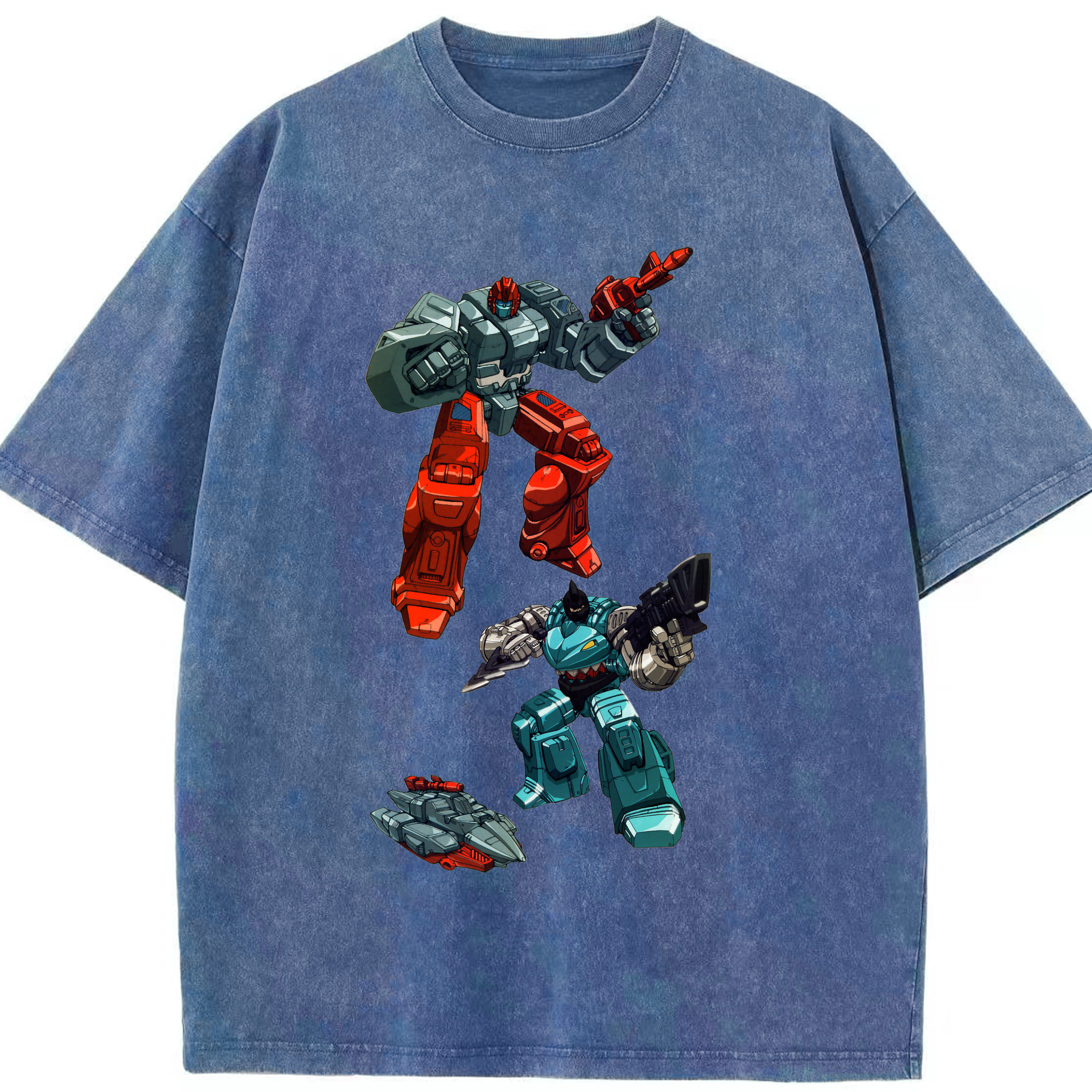 （画像用）  綿100% ヴィンテージ風 半袖Tシャツ（フロントプリント）