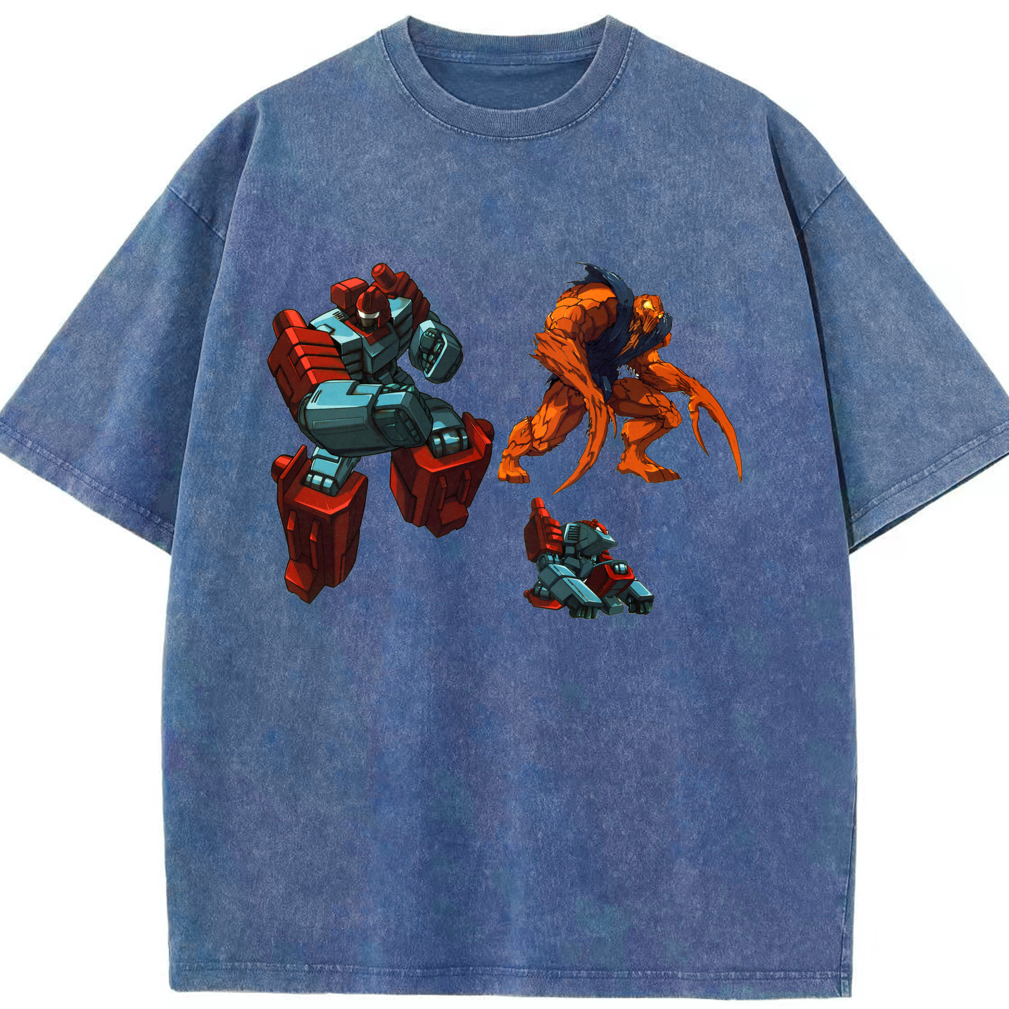 （画像用）  綿100% ヴィンテージ風 半袖Tシャツ（フロントプリント）