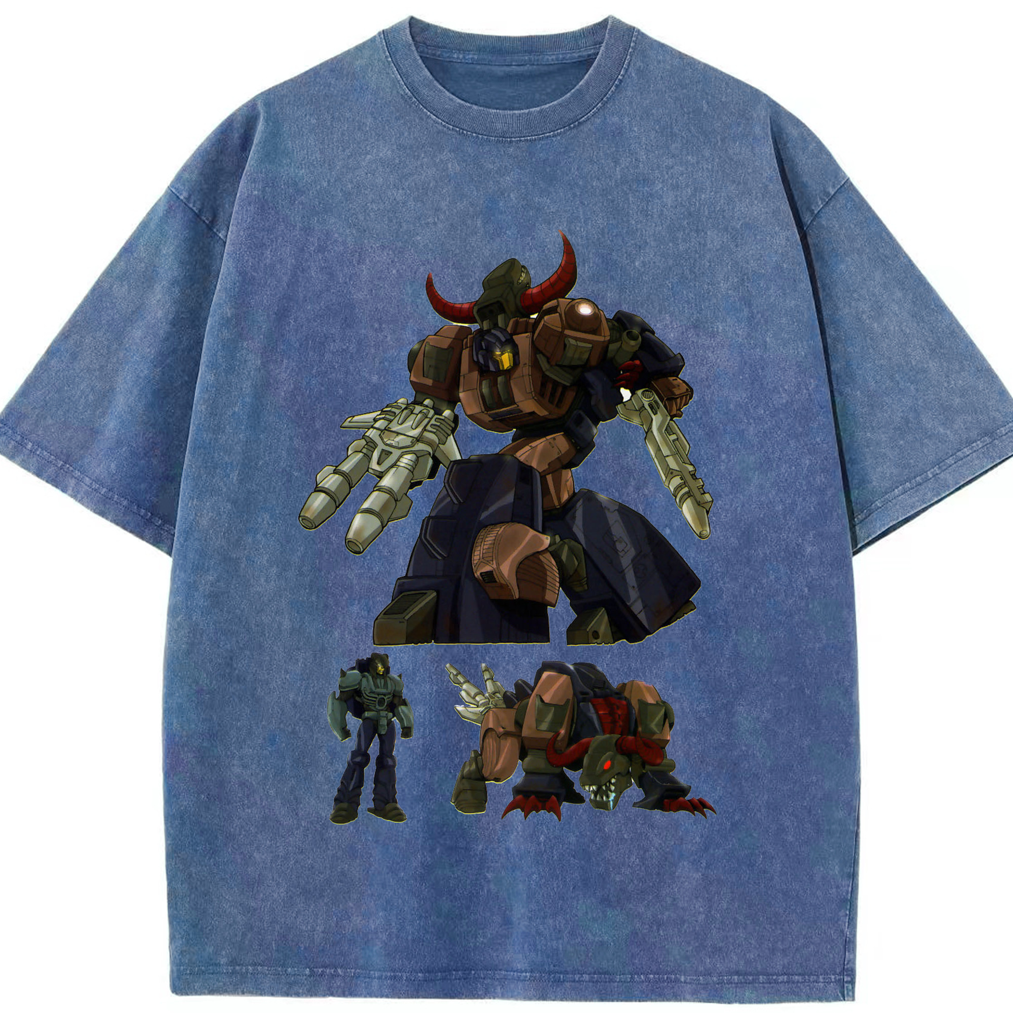 （画像用）  綿100% ヴィンテージ風 半袖Tシャツ（フロントプリント）
