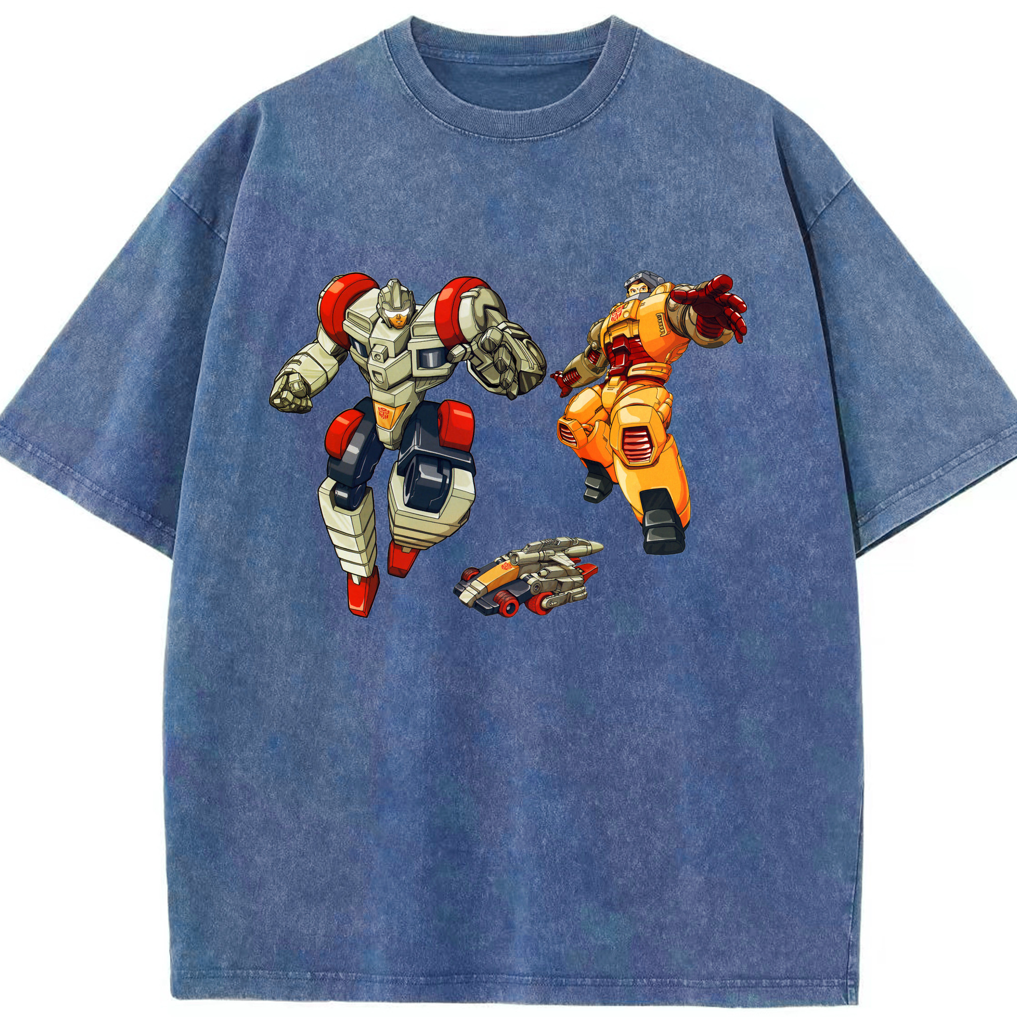 （画像用）  綿100% ヴィンテージ風 半袖Tシャツ（フロントプリント）