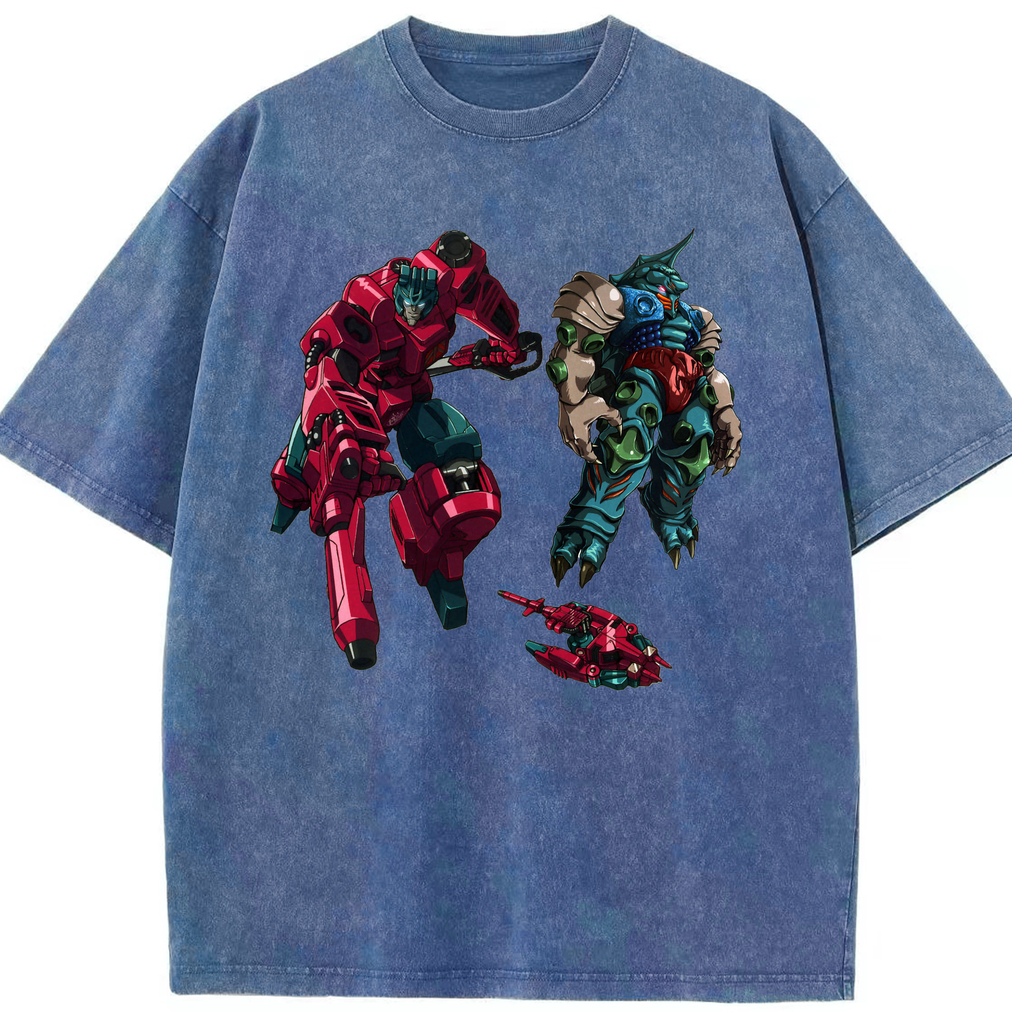 （画像用）  綿100% ヴィンテージ風 半袖Tシャツ（フロントプリント）