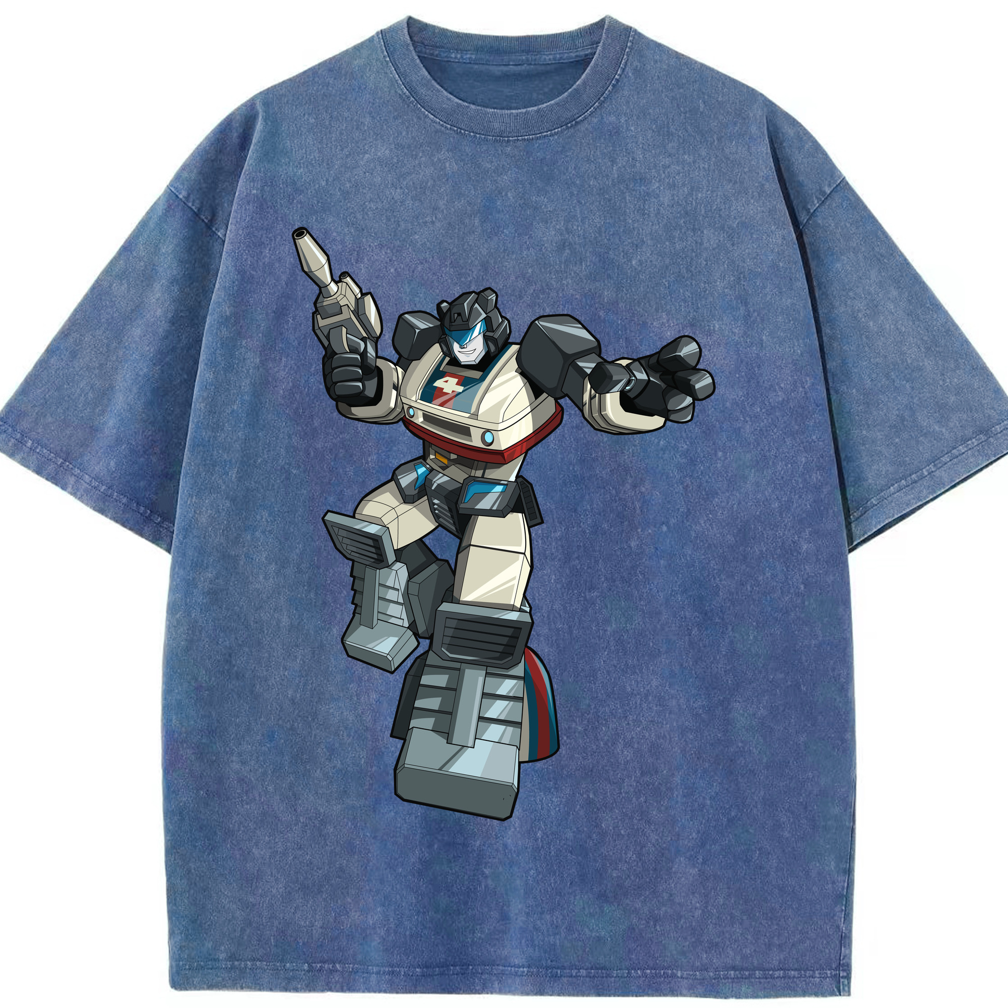 （画像用）  綿100% ヴィンテージ風 半袖Tシャツ（フロントプリント）