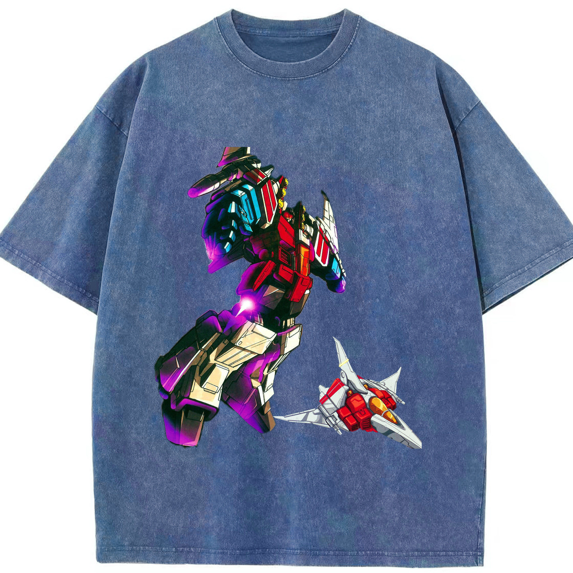 （画像用）  綿100% ヴィンテージ風 半袖Tシャツ（フロントプリント）