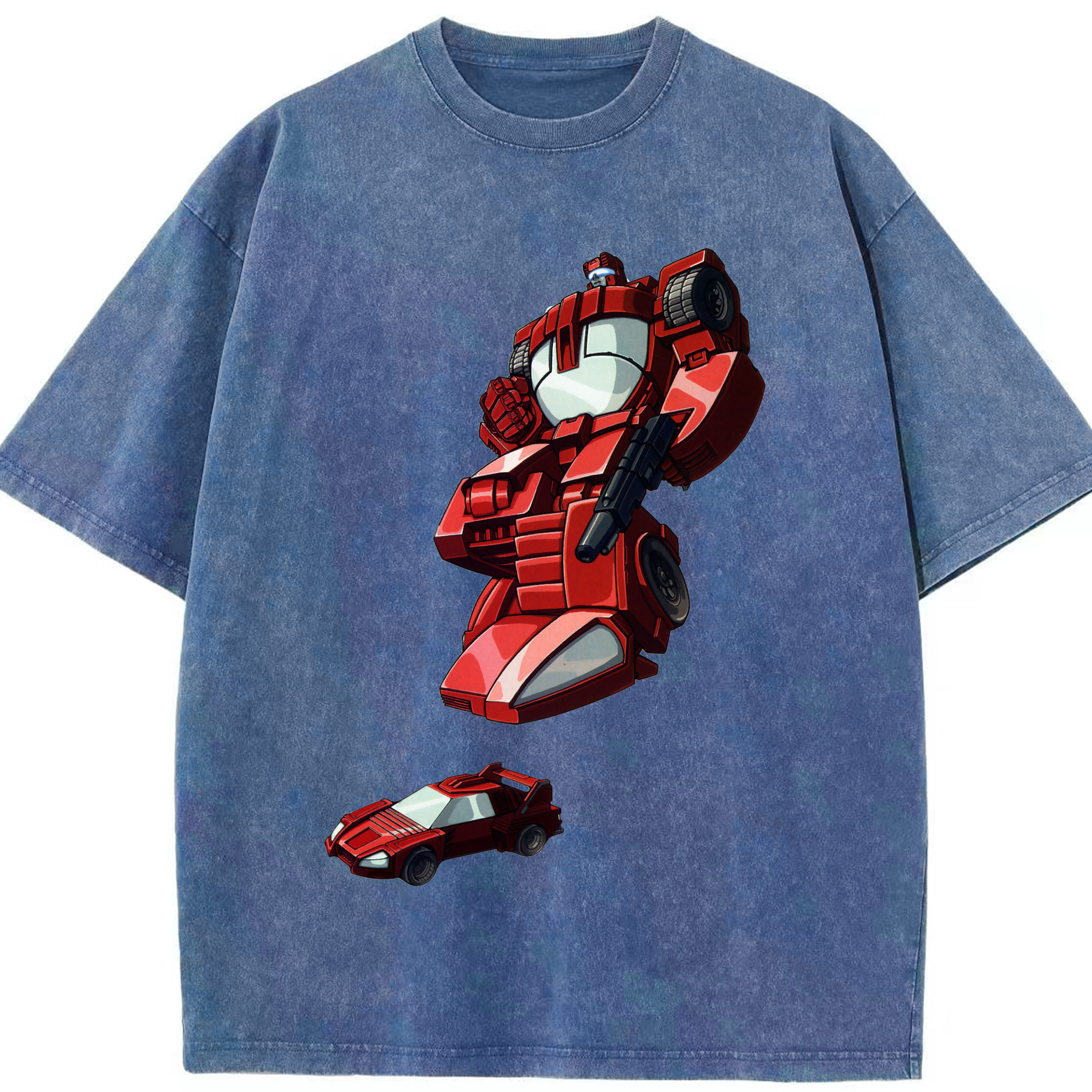 （画像用）  綿100% ヴィンテージ風 半袖Tシャツ（フロントプリント）