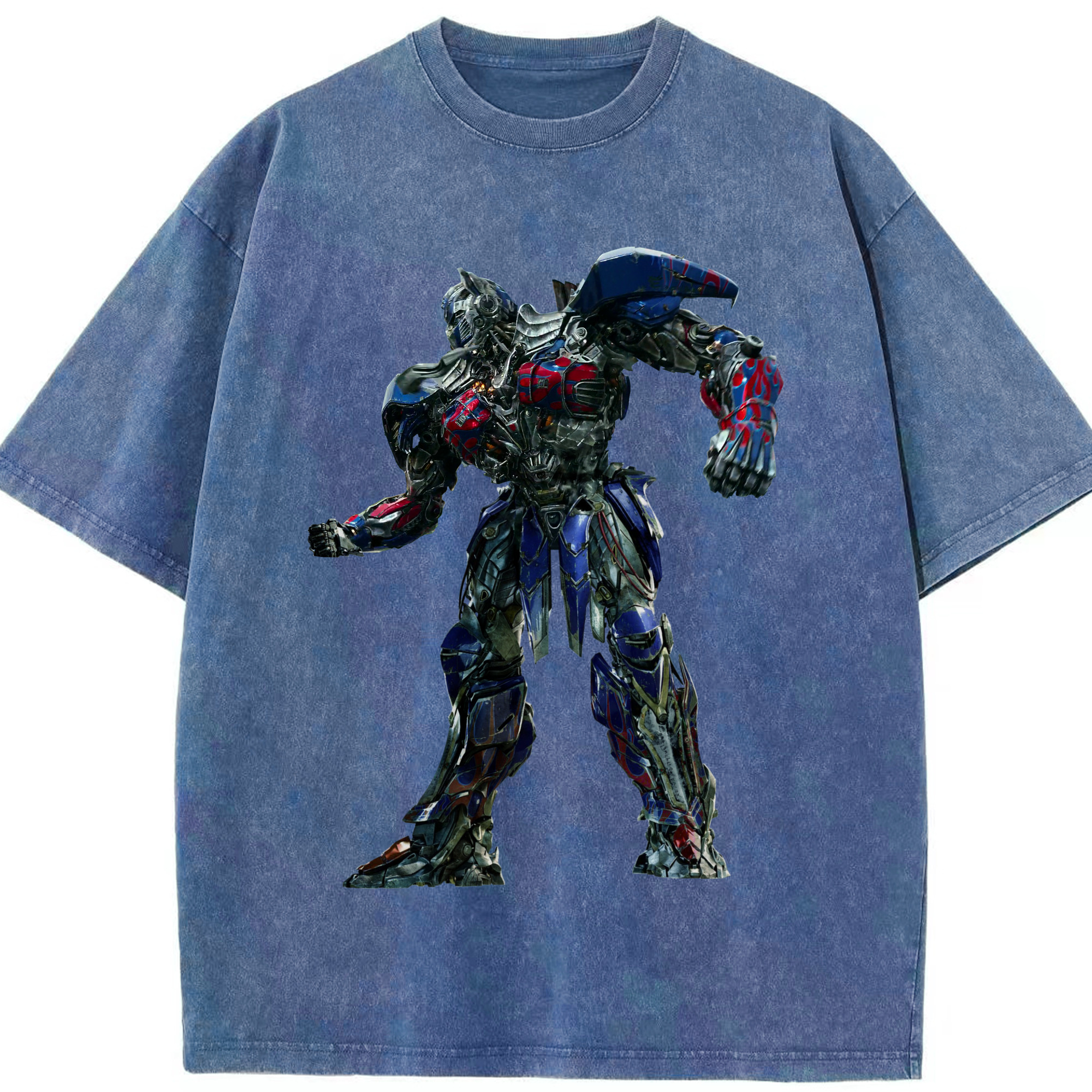 （画像用）  綿100% ヴィンテージ風 半袖Tシャツ（フロントプリント）