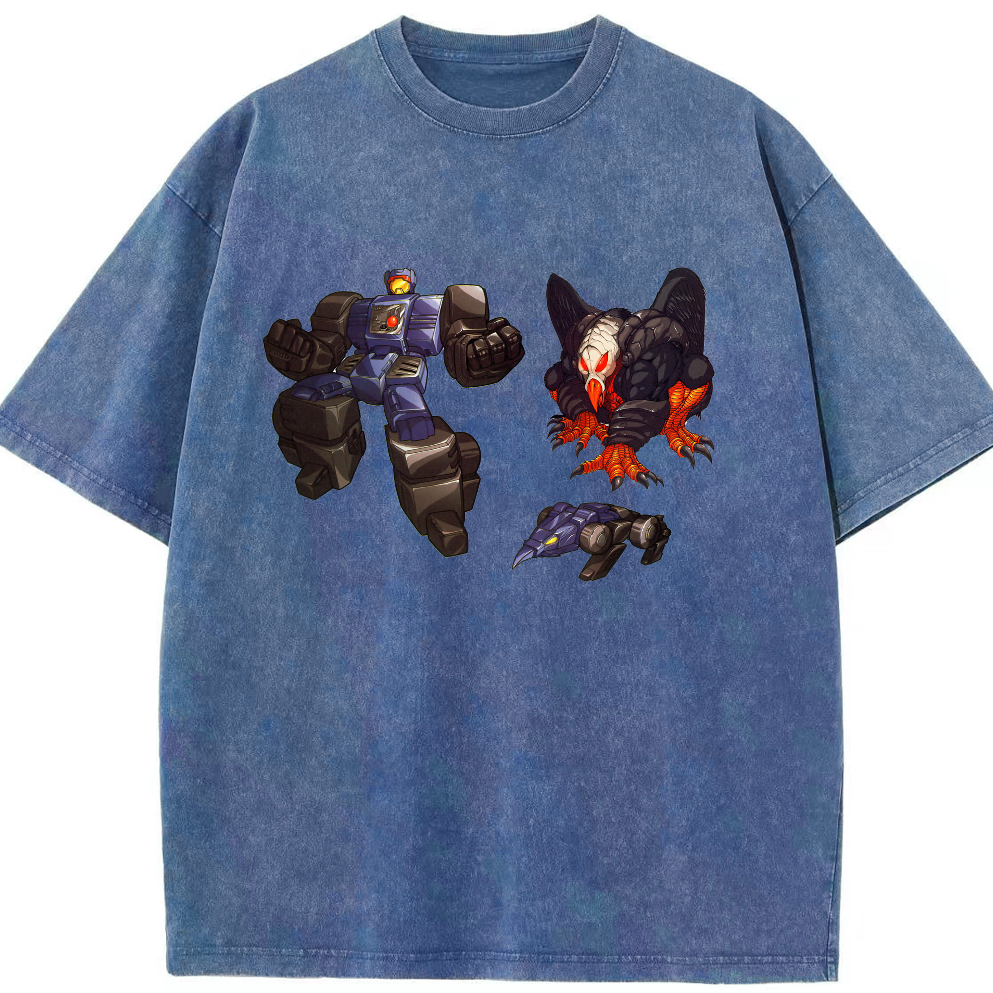 （画像用）  綿100% ヴィンテージ風 半袖Tシャツ（フロントプリント）