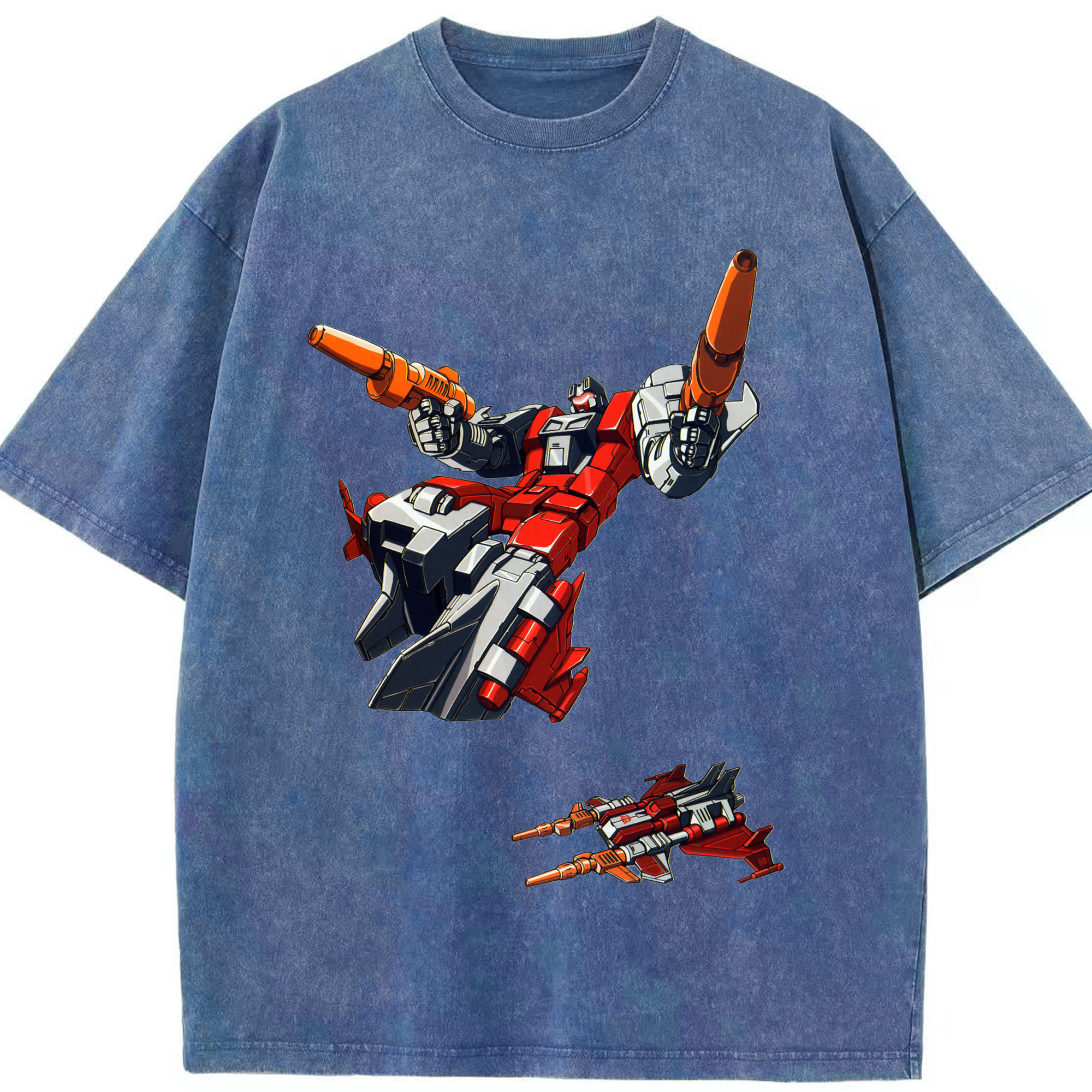 （画像用）  綿100% ヴィンテージ風 半袖Tシャツ（フロントプリント）