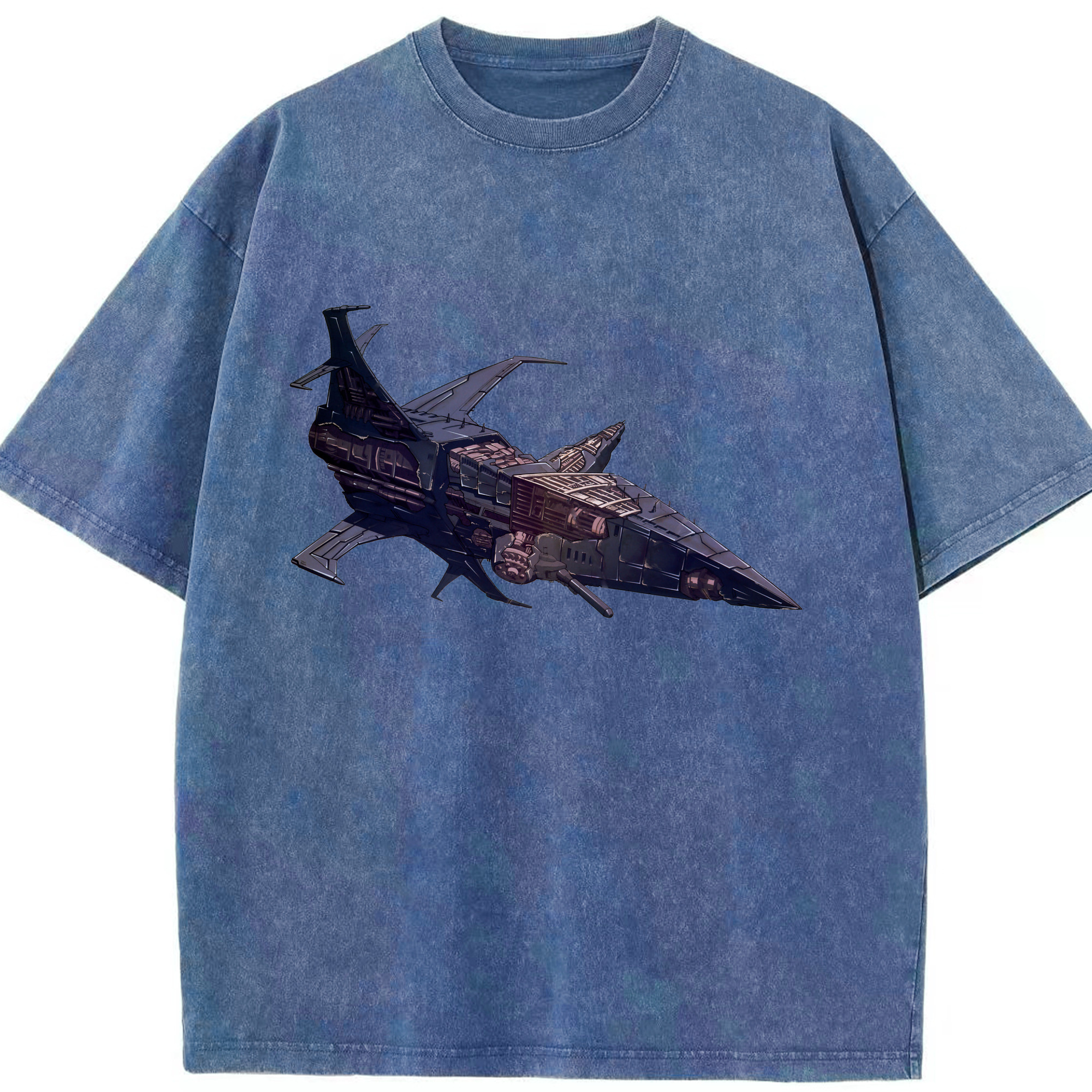 （画像用）  綿100% ヴィンテージ風 半袖Tシャツ（フロントプリント）