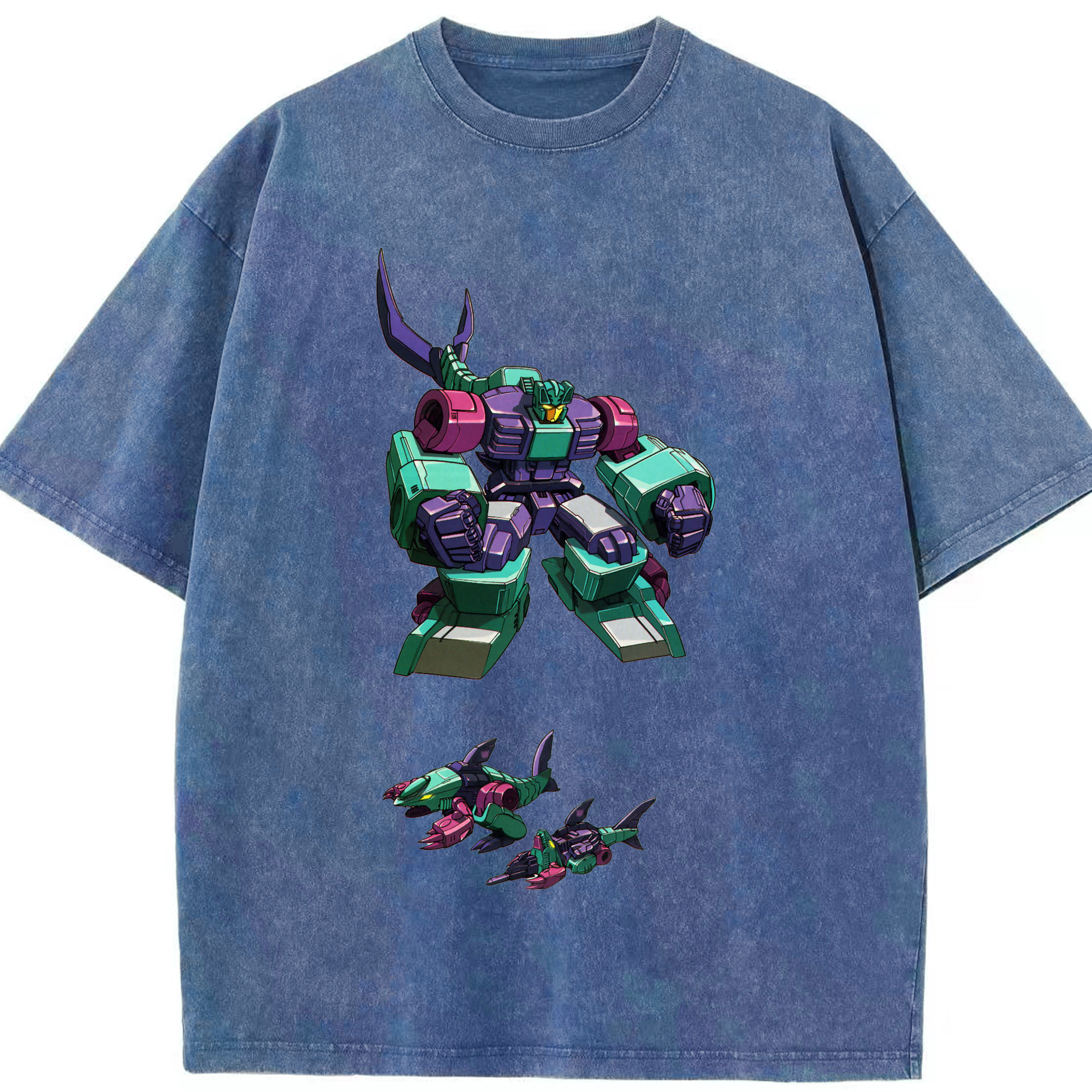 （画像用）  綿100% ヴィンテージ風 半袖Tシャツ（フロントプリント）