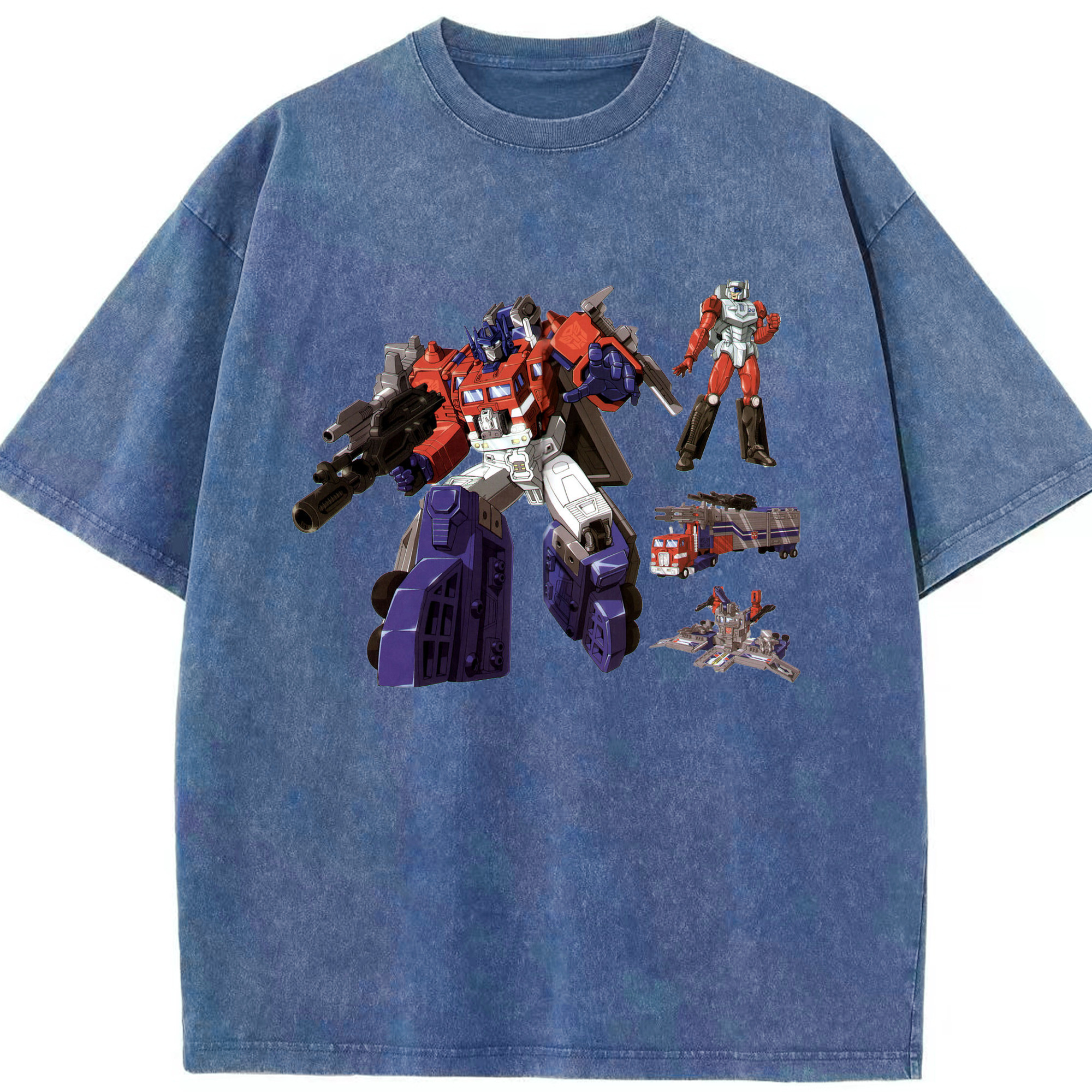 （画像用）  綿100% ヴィンテージ風 半袖Tシャツ（フロントプリント）