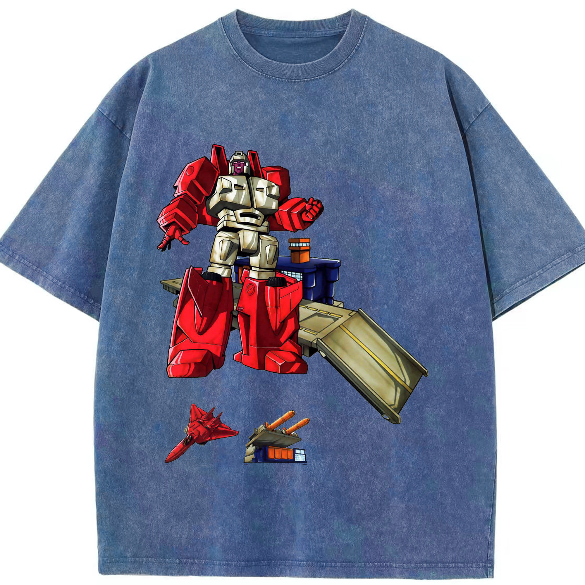 （画像用）  綿100% ヴィンテージ風 半袖Tシャツ（フロントプリント）
