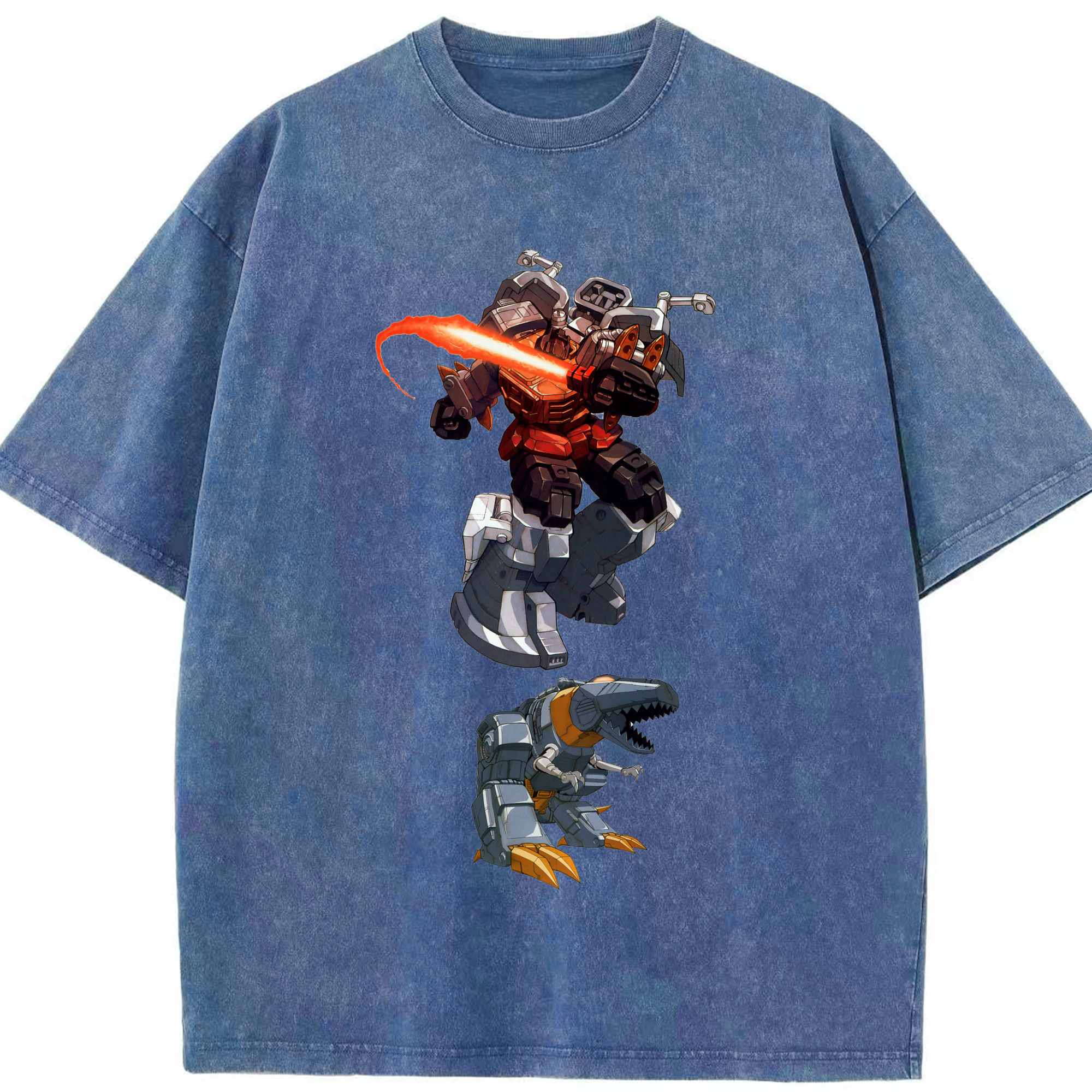 （画像用）  綿100% ヴィンテージ風 半袖Tシャツ（フロントプリント）